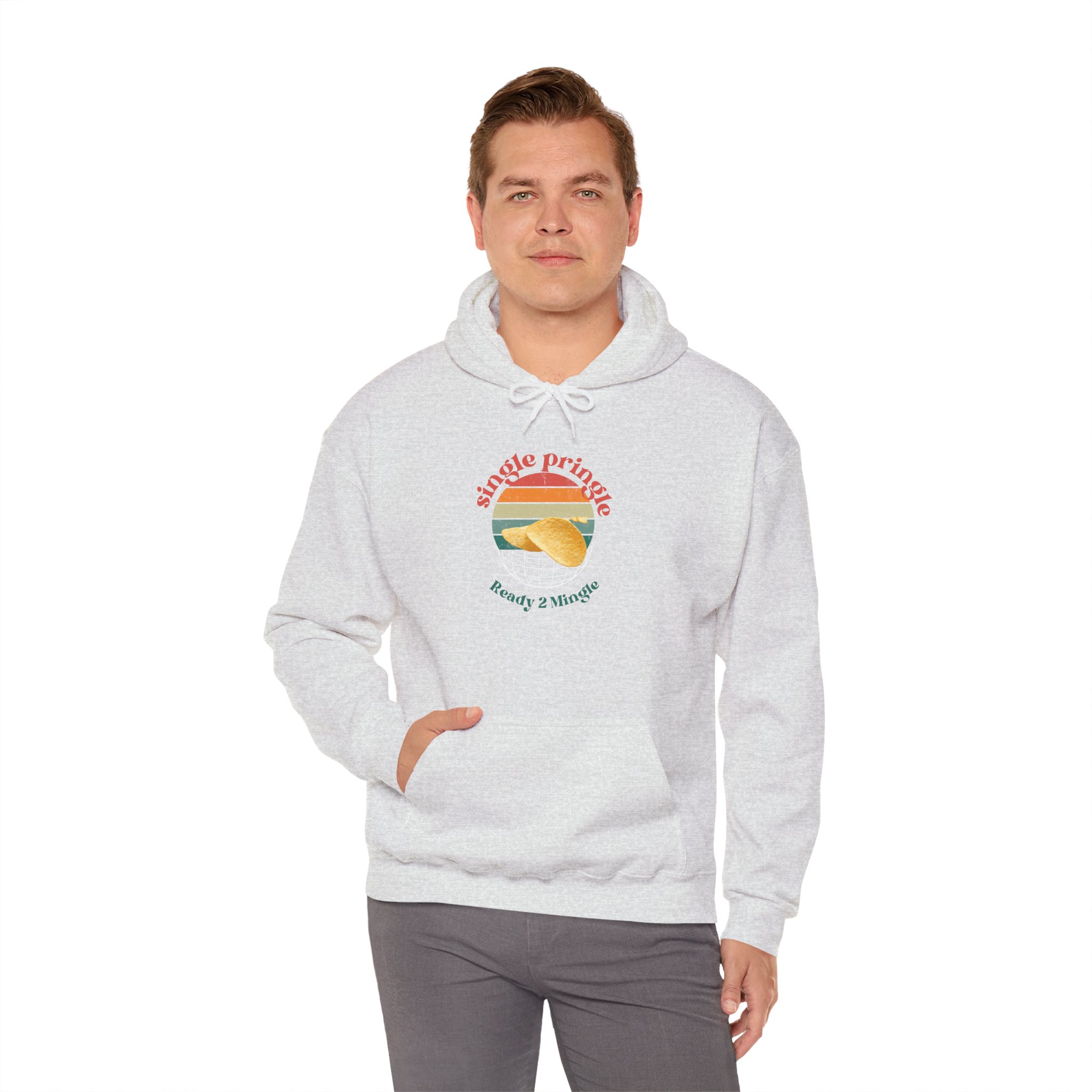 Single and ready to mingle Hoodie, dating theme men women's jumper, funny tee shirt idea, relationship humor apparel, couples outfit gift, - Image 22