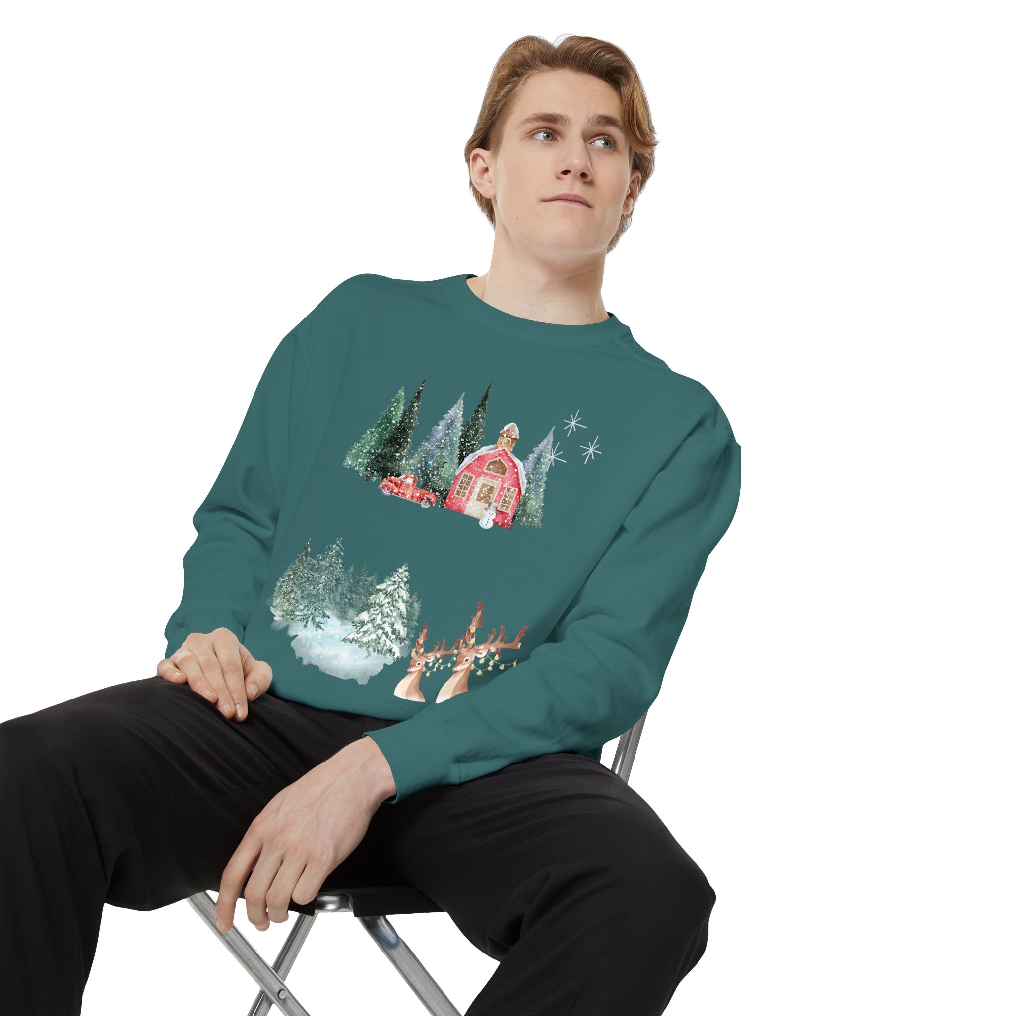 Christmas Jumper Unisex Sweatshirt, Holiday Festive Pullover, Xmas Winter Clothing, Comfy Oversized Sweater, Gift for Him Her, Cozy Seasonal - Image 31