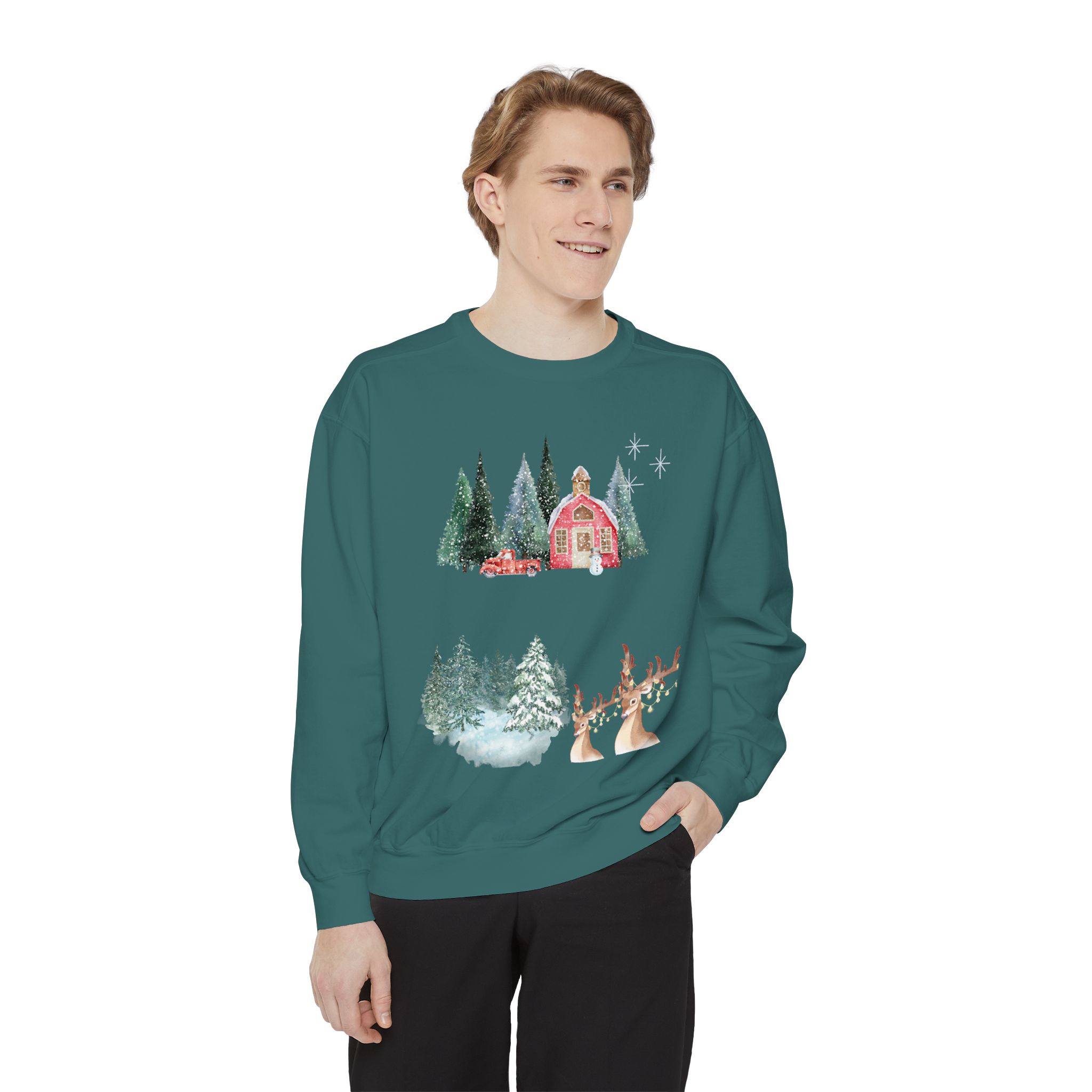 Christmas Jumper Unisex Sweatshirt, Holiday Festive Pullover, Xmas Winter Clothing, Comfy Oversized Sweater, Gift for Him Her, Cozy Seasonal - Image 27