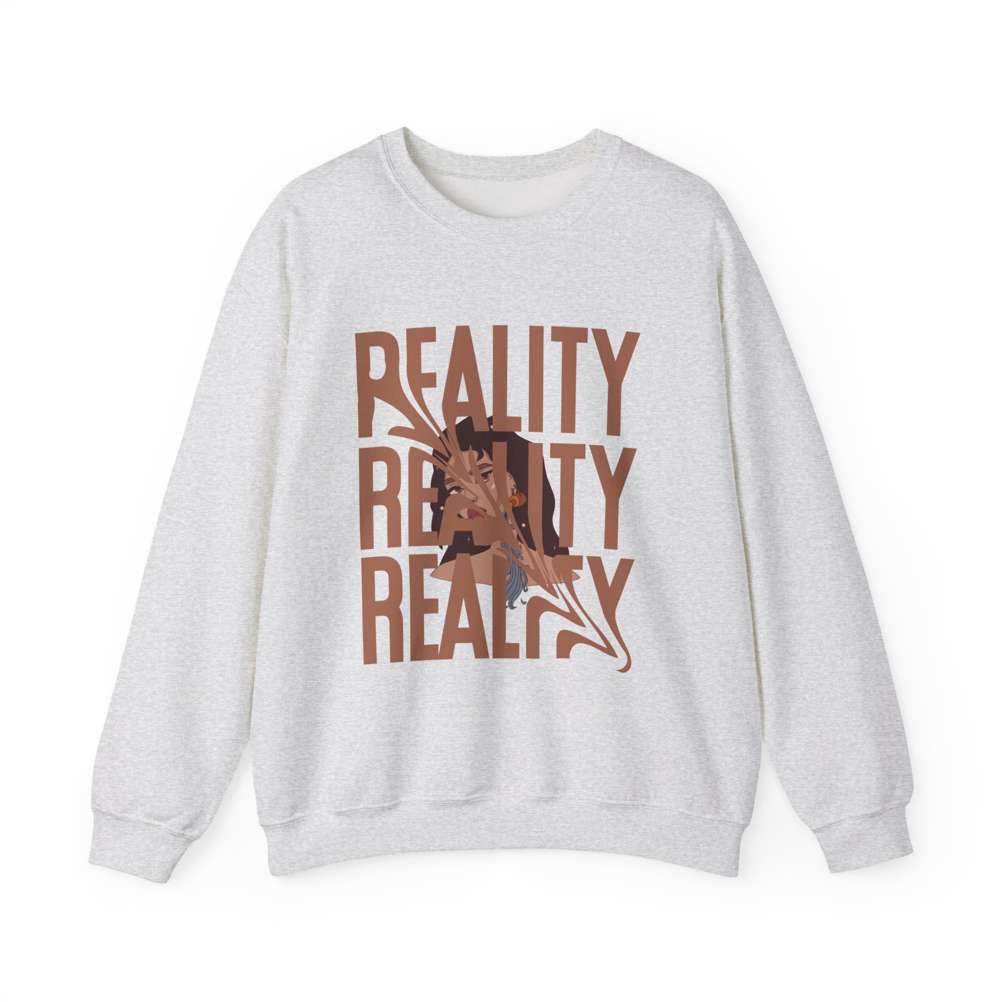 Reality T Shirt Inspiration Crewneck Sweatshirt - Unisex, Heavy Blend, Casual Clothes, Graphic Tee Gift, Men Women Fashion, Funny Shirt - Image 13