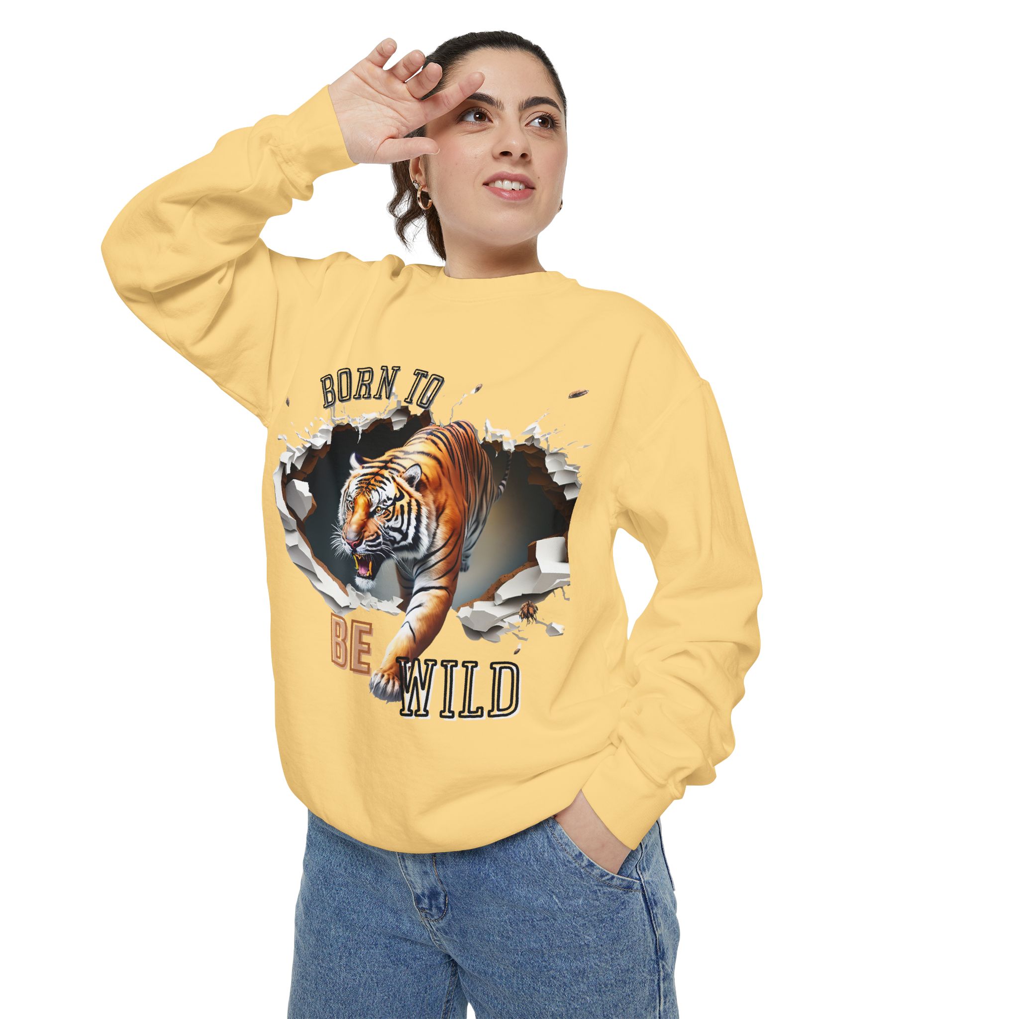 Lovely Big Cat designs on Sweatshirt - Image 24