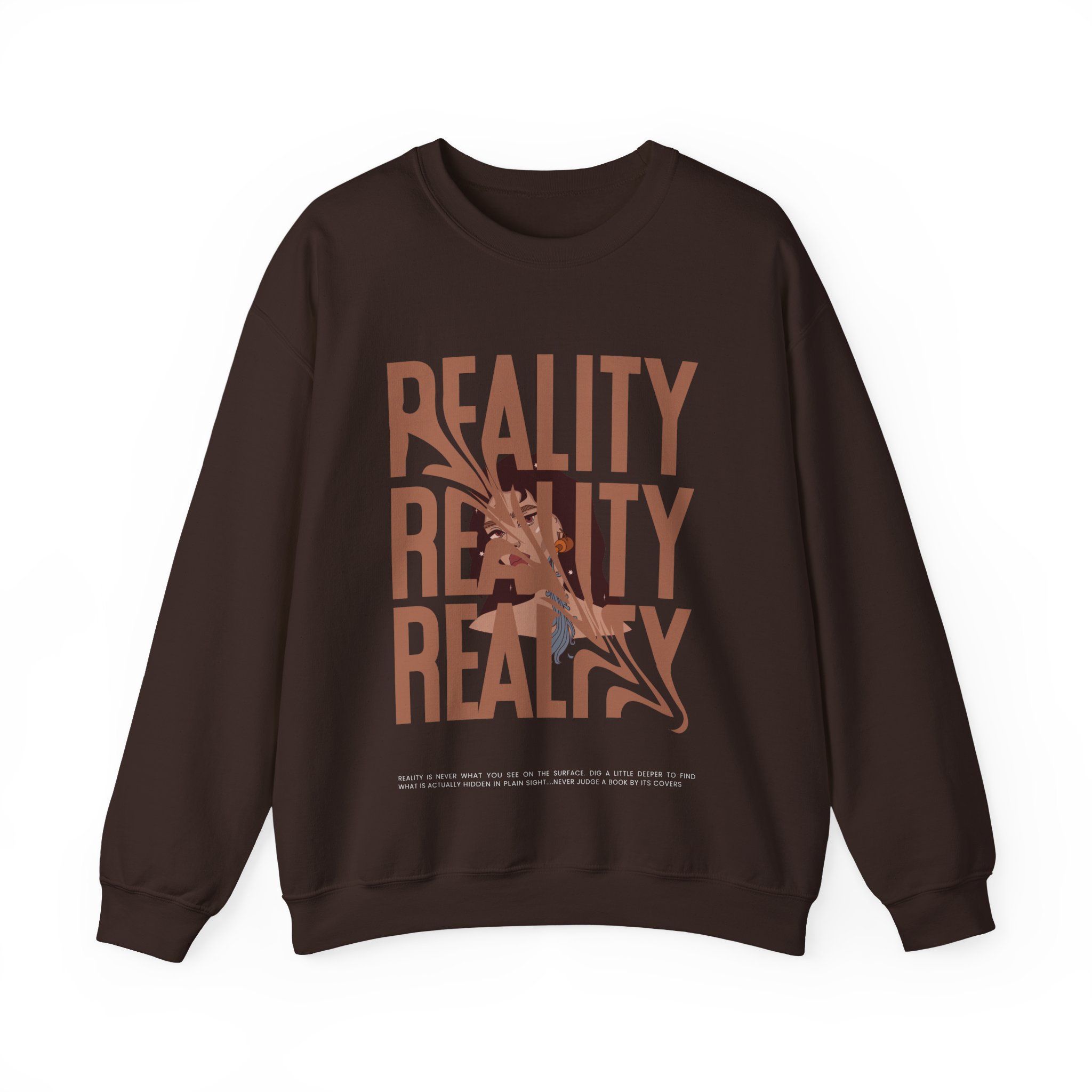 Reality T Shirt Inspiration Crewneck Sweatshirt - Unisex, Heavy Blend, Casual Clothes, Graphic Tee Gift, Men Women Fashion, Funny Shirt - Image 37
