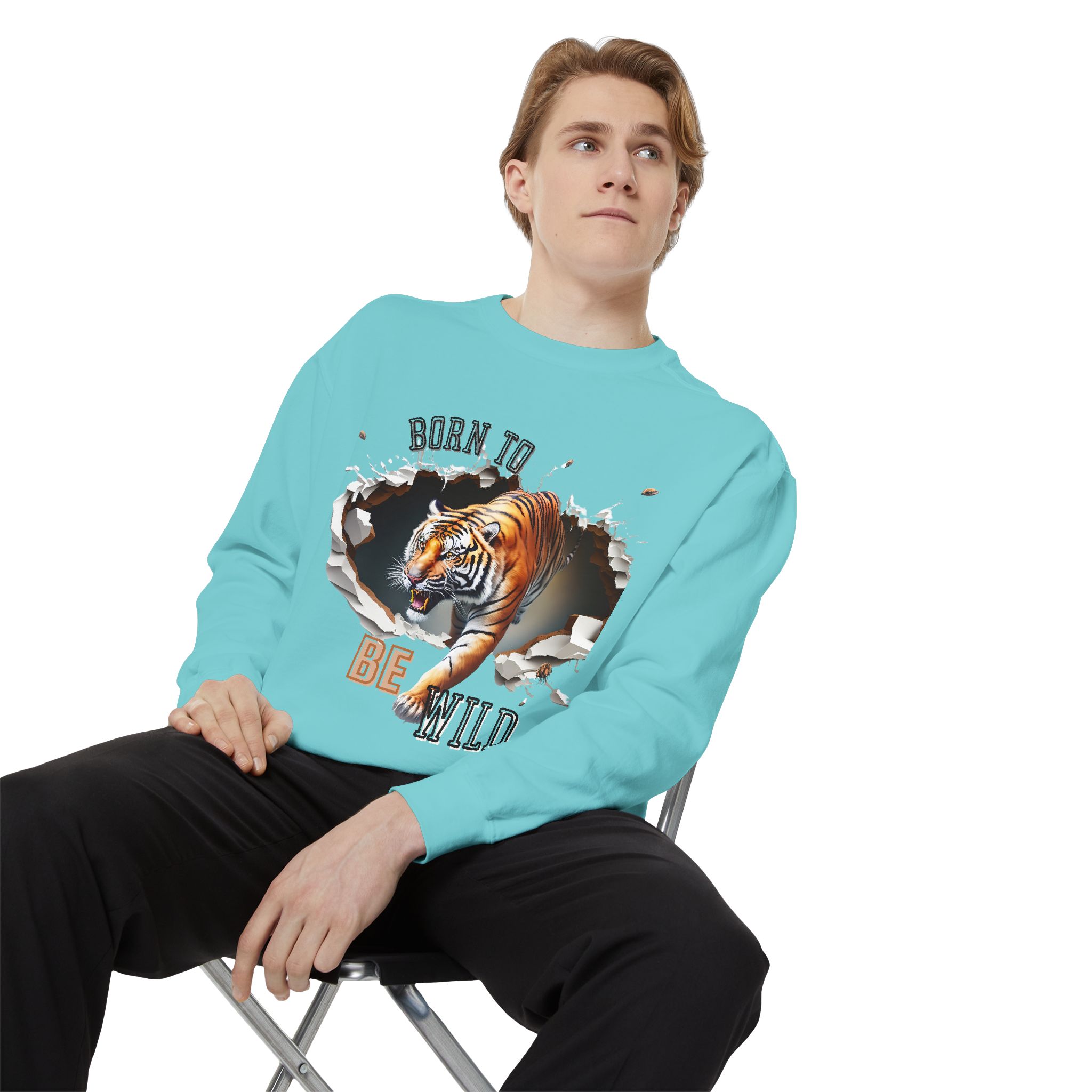Lovely Big Cat designs on Sweatshirt - Image 31