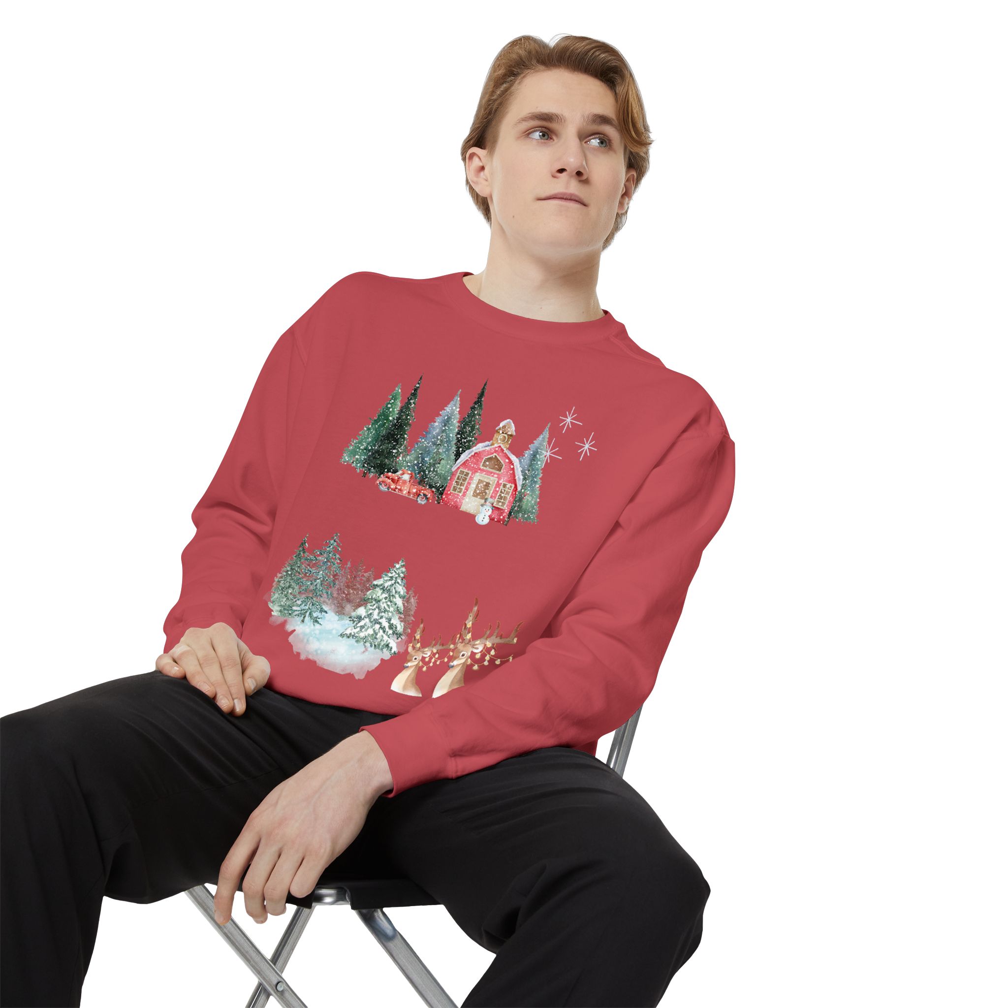 Christmas Jumper Unisex Sweatshirt, Holiday Festive Pullover, Xmas Winter Clothing, Comfy Oversized Sweater, Gift for Him Her, Cozy Seasonal - Image 55