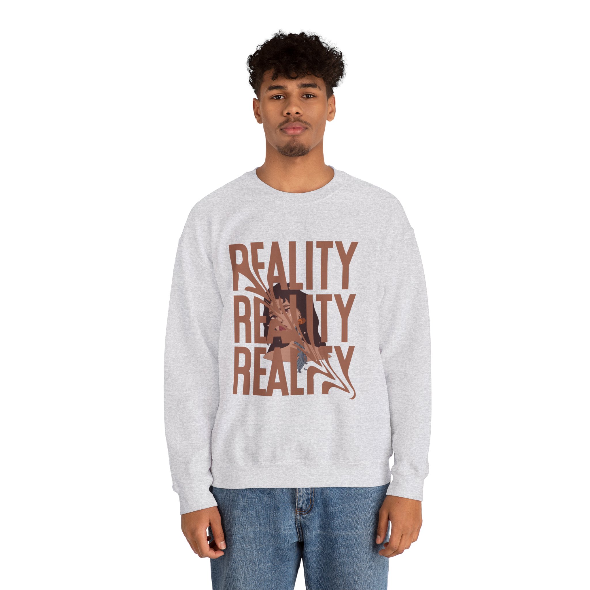 Reality T Shirt Inspiration Crewneck Sweatshirt - Unisex, Heavy Blend, Casual Clothes, Graphic Tee Gift, Men Women Fashion, Funny Shirt - Image 17