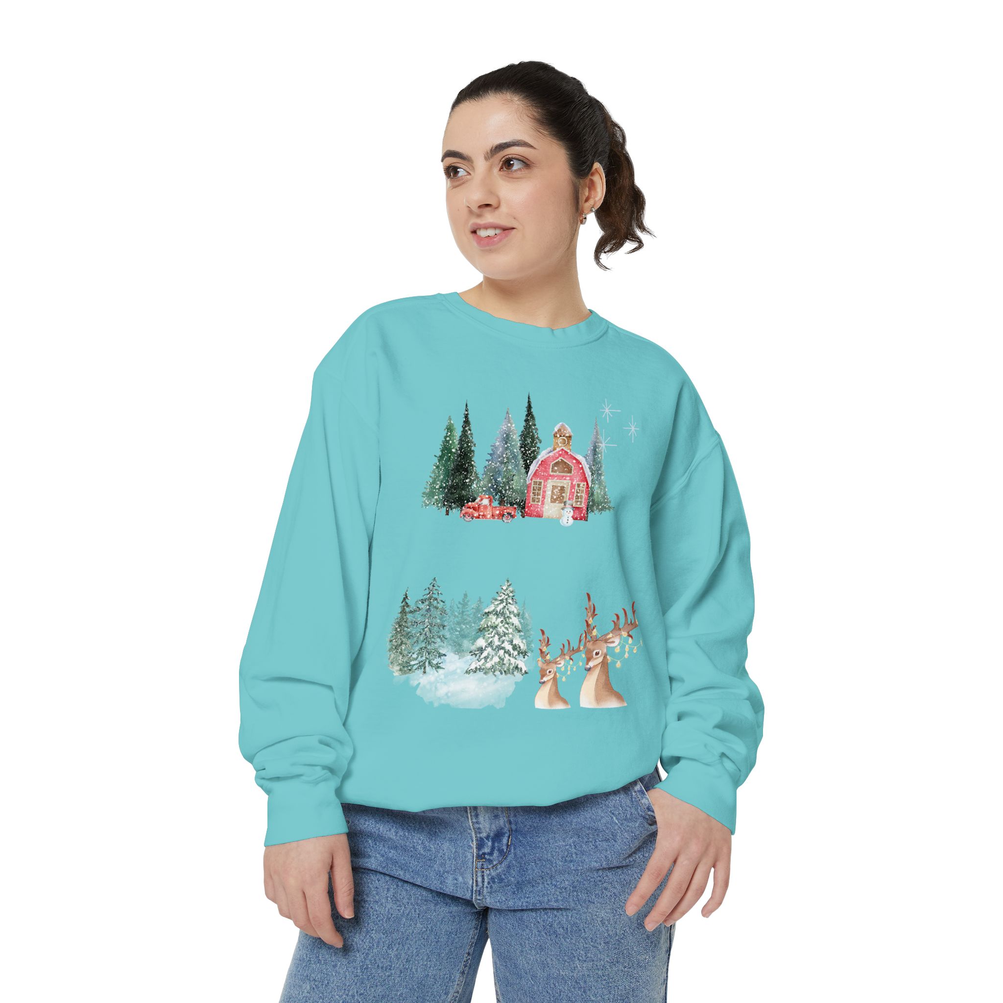 Christmas Jumper Unisex Sweatshirt, Holiday Festive Pullover, Xmas Winter Clothing, Comfy Oversized Sweater, Gift for Him Her, Cozy Seasonal - Image 13