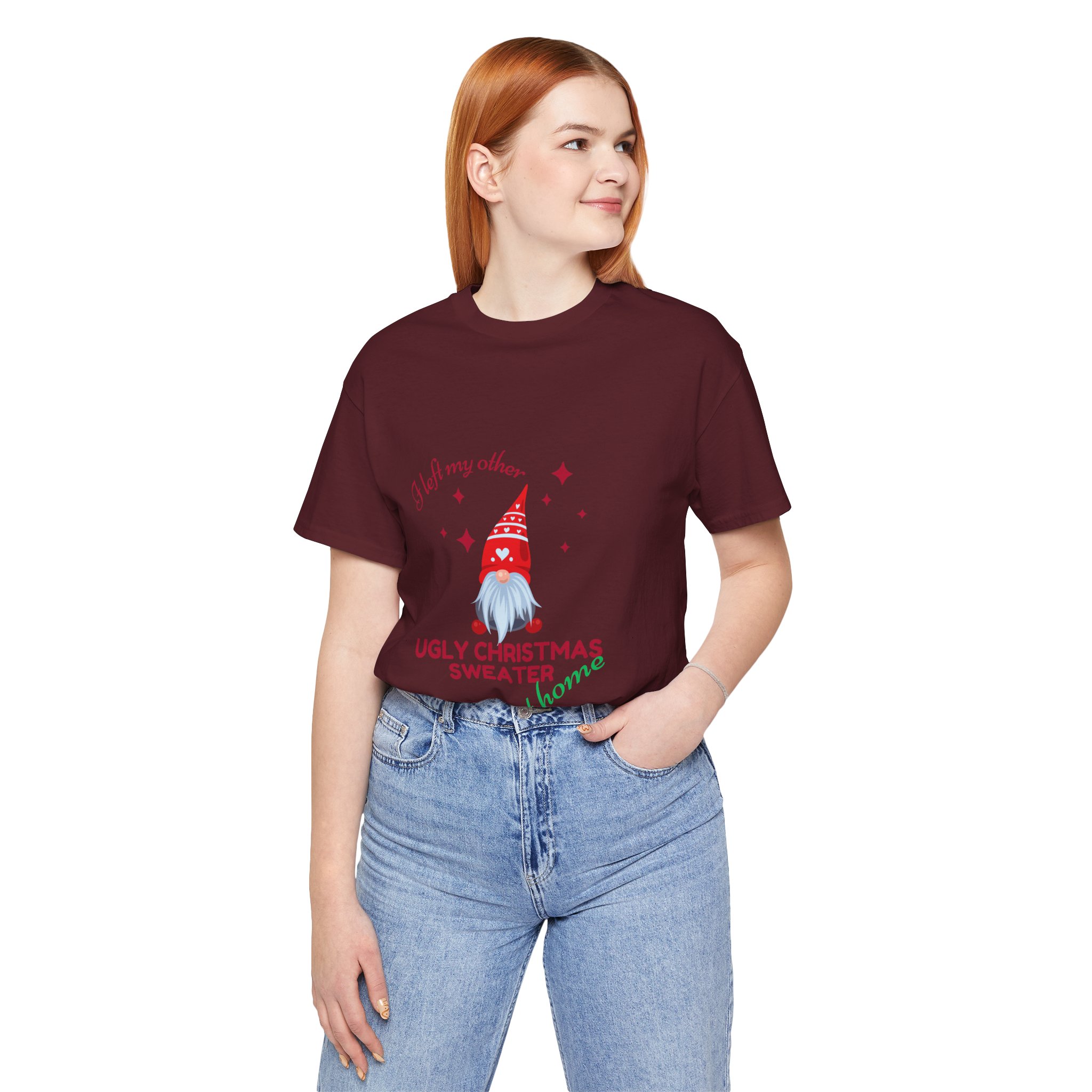 Christmas Querky Unisex Tee Shirt, Holiday Graphic Top, Festive Xmas Clothing, Funny Winter Apparel, Novelty Printed T-Shirt - Image 76