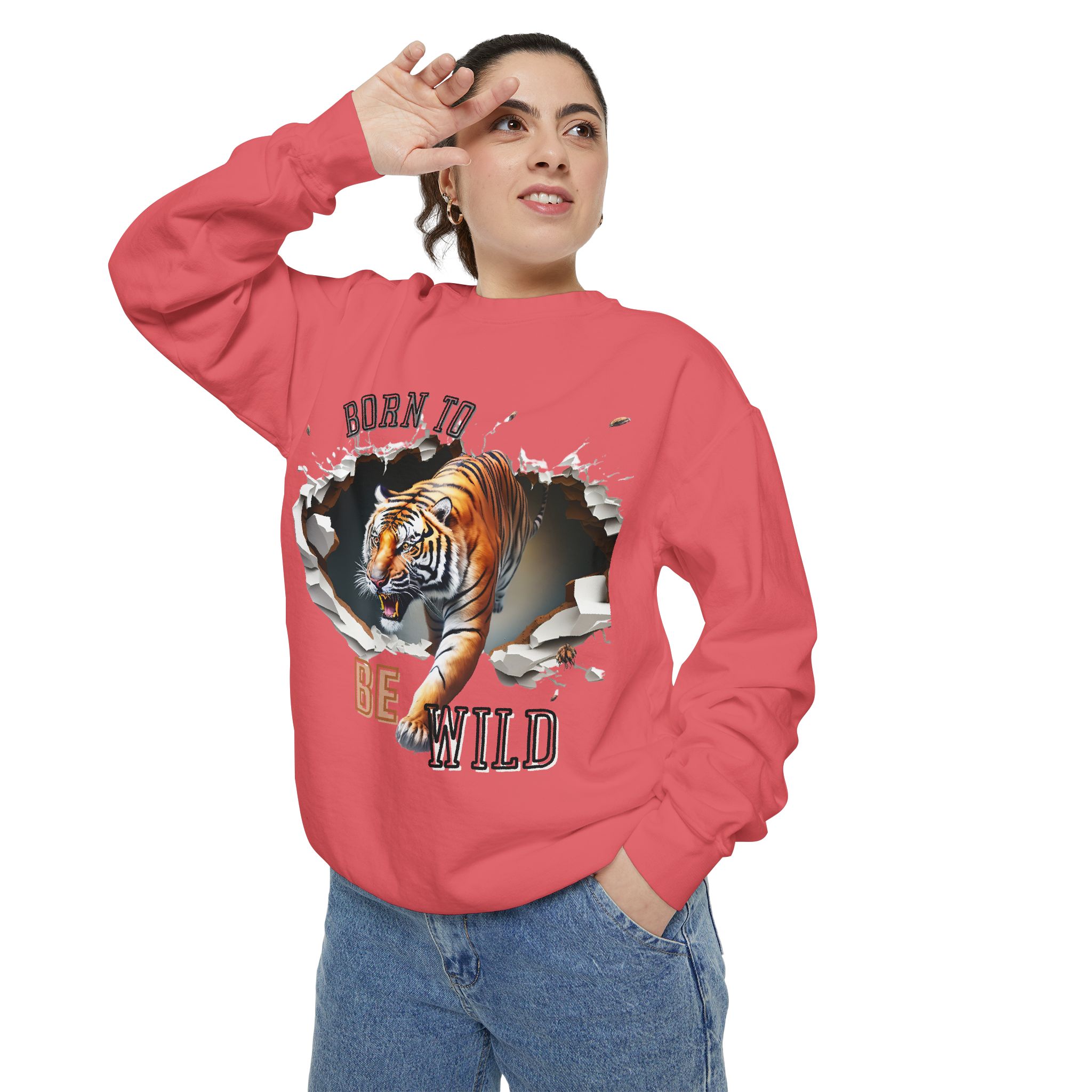 Lovely Big Cat designs on Sweatshirt - Image 56