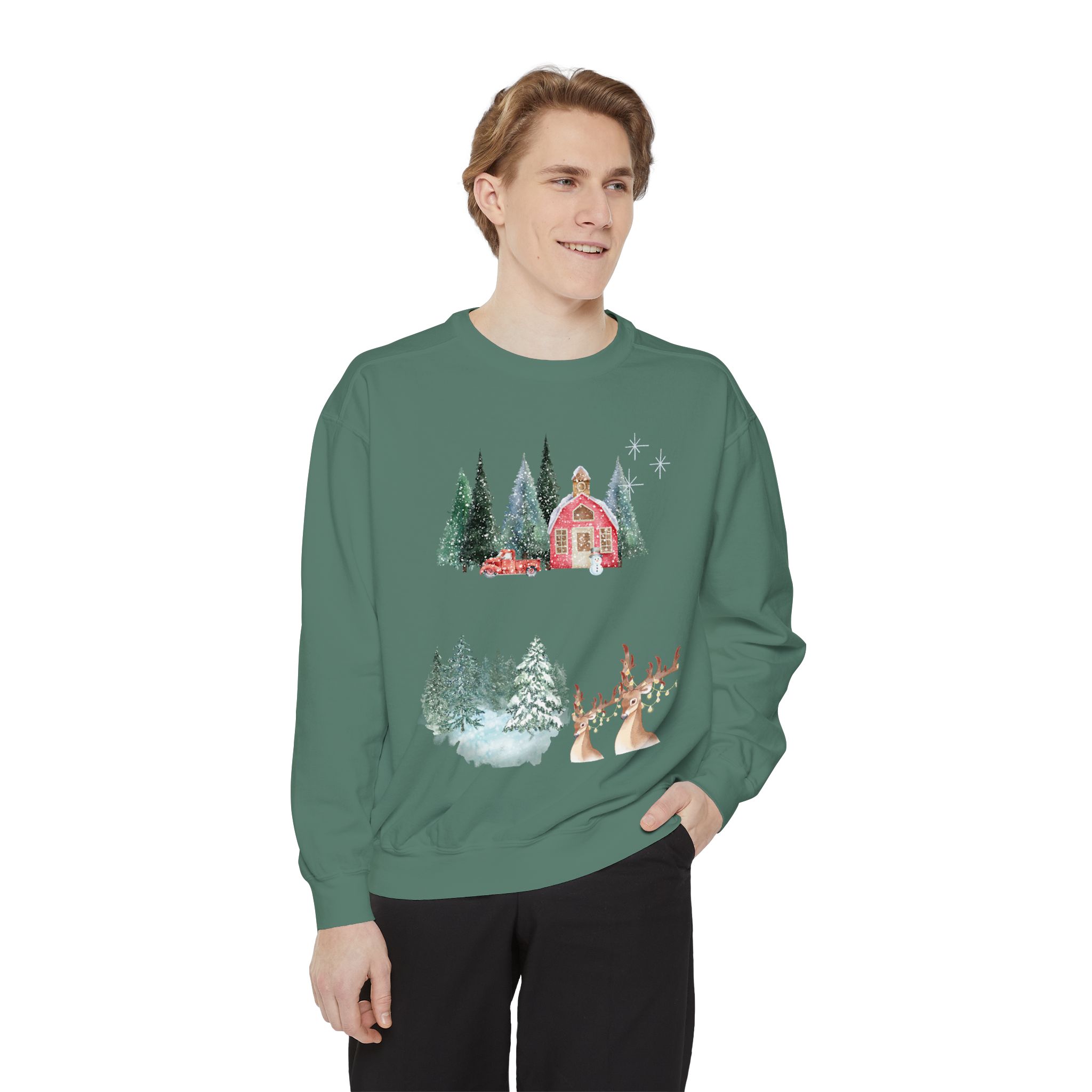 Christmas Jumper Unisex Sweatshirt, Holiday Festive Pullover, Xmas Winter Clothing, Comfy Oversized Sweater, Gift for Him Her, Cozy Seasonal - Image 19