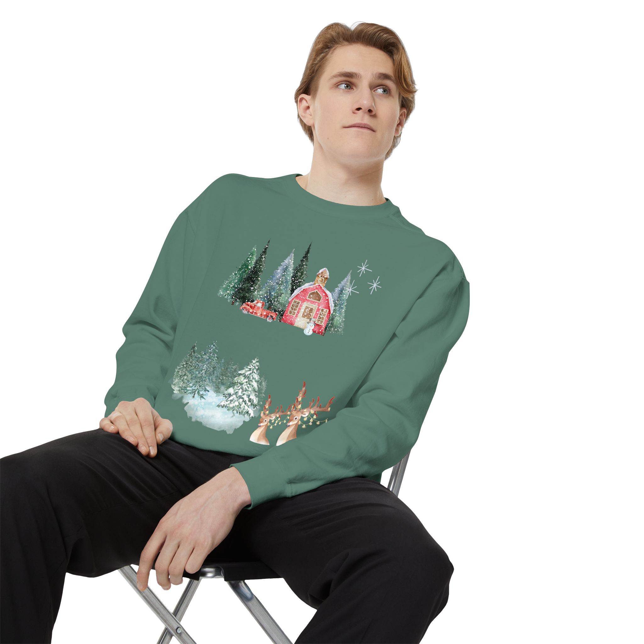 Christmas Jumper Unisex Sweatshirt, Holiday Festive Pullover, Xmas Winter Clothing, Comfy Oversized Sweater, Gift for Him Her, Cozy Seasonal - Image 23