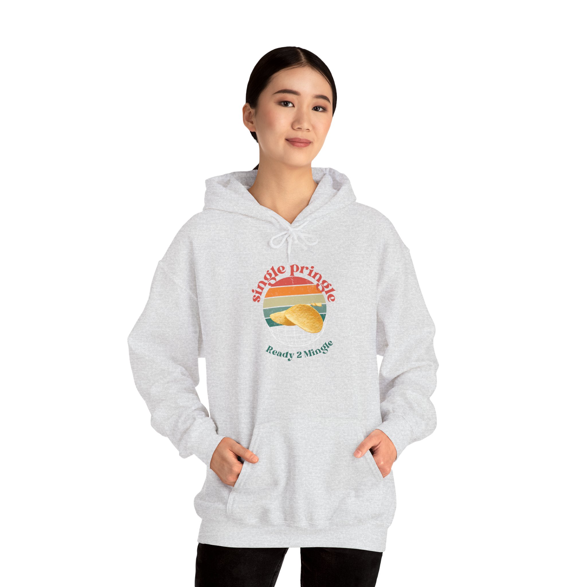 Single and ready to mingle Hoodie, dating theme men women's jumper, funny tee shirt idea, relationship humor apparel, couples outfit gift, - Image 19