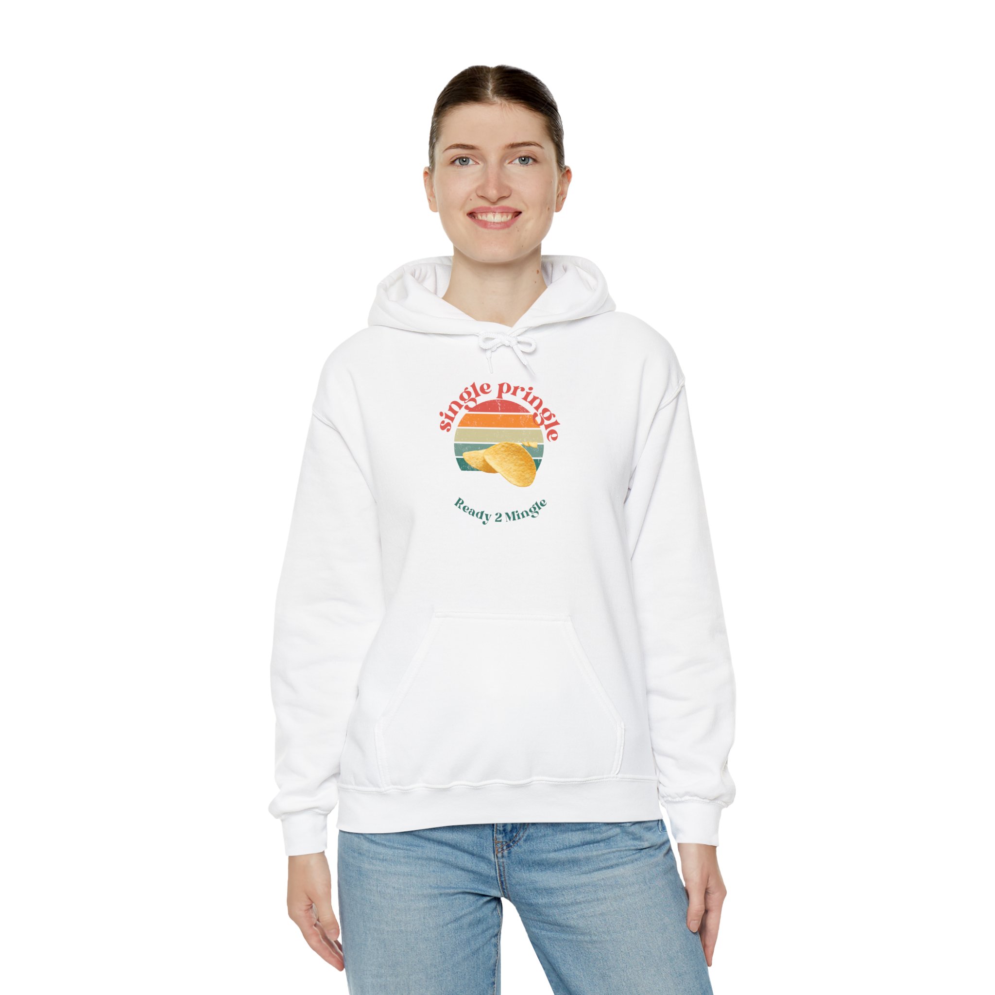 Single and ready to mingle Hoodie, dating theme men women's jumper, funny tee shirt idea, relationship humor apparel, couples outfit gift, - Image 8