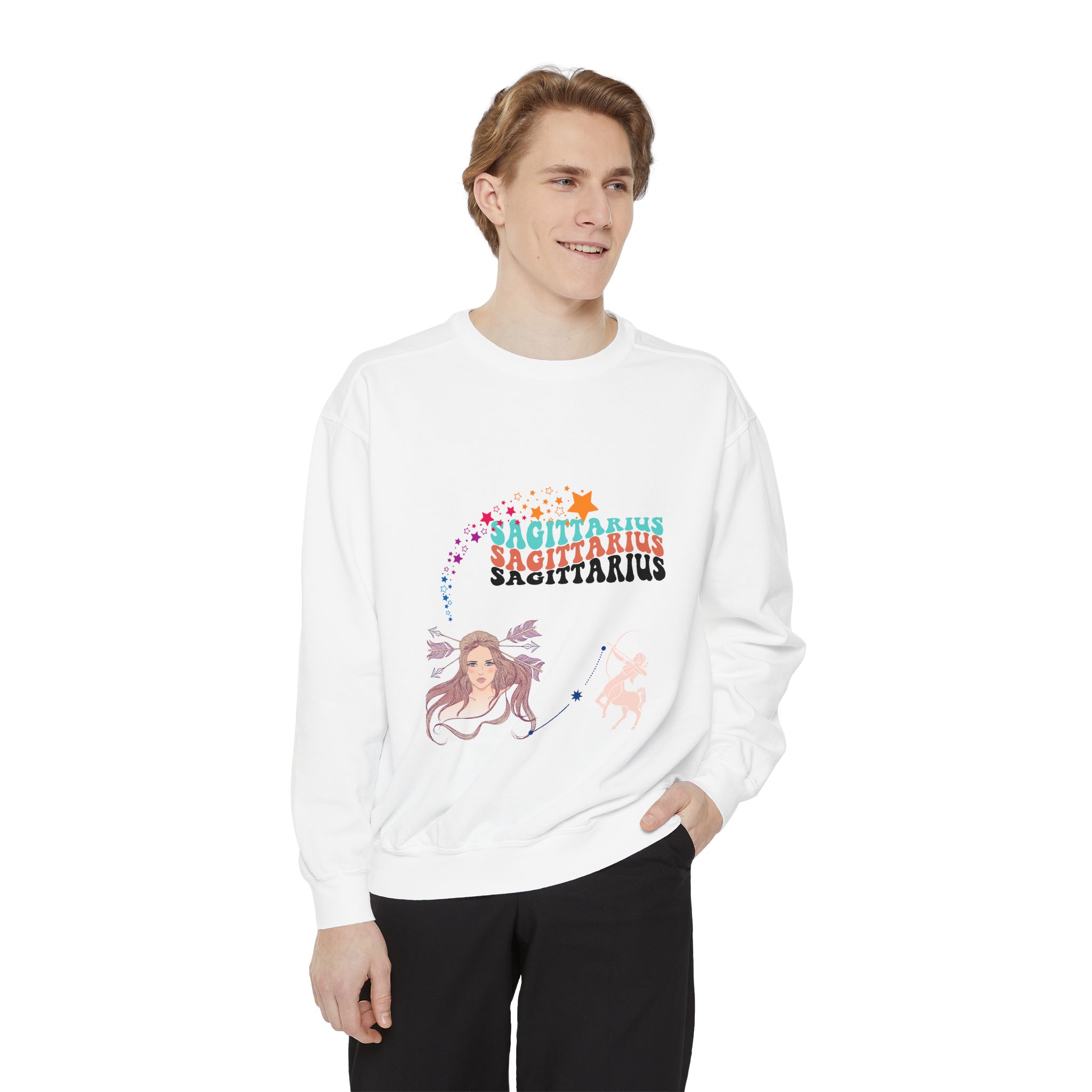 Horoscope Unisex Sweatshirt, Zodiac Sign T-Shirt Designs, Astrology Gift, Celestial Clothing, Star Sign Apparel, Cosmic Jumper - Image 3
