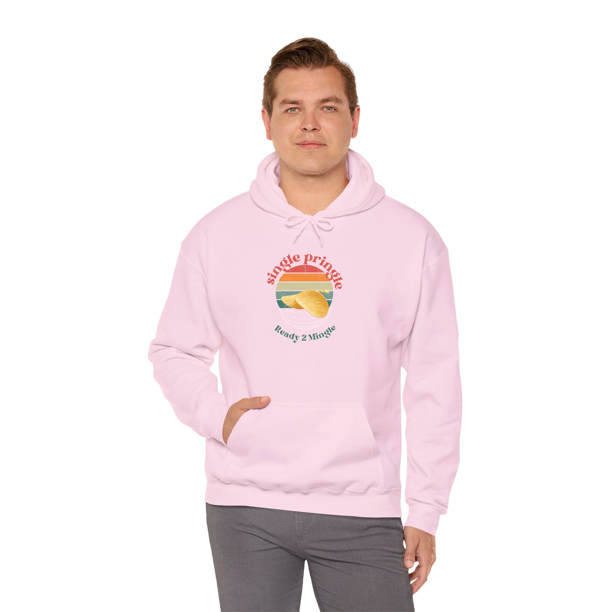 Single and ready to mingle Hoodie, dating theme men women's jumper, funny tee shirt idea, relationship humor apparel, couples outfit gift, - Image 87