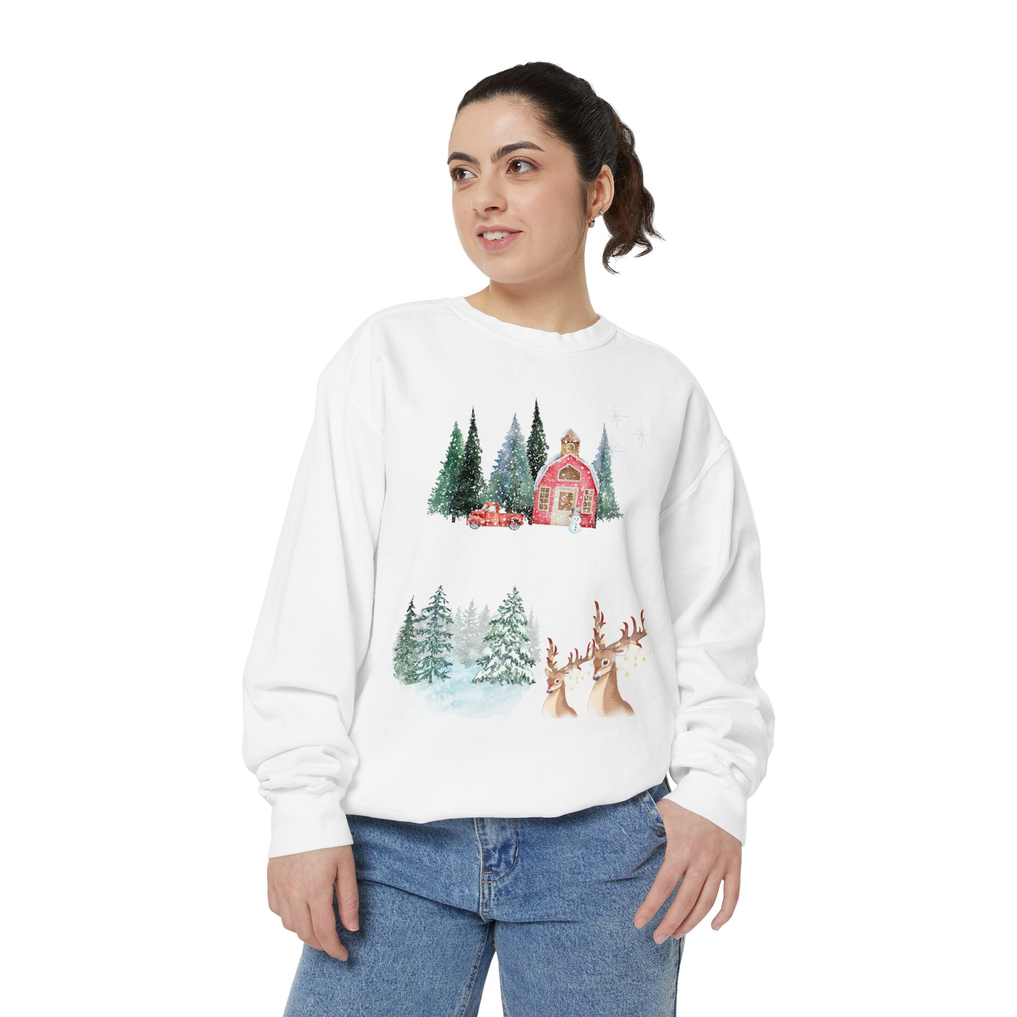 Christmas Jumper Unisex Sweatshirt, Holiday Festive Pullover, Xmas Winter Clothing, Comfy Oversized Sweater, Gift for Him Her, Cozy Seasonal - Image 5