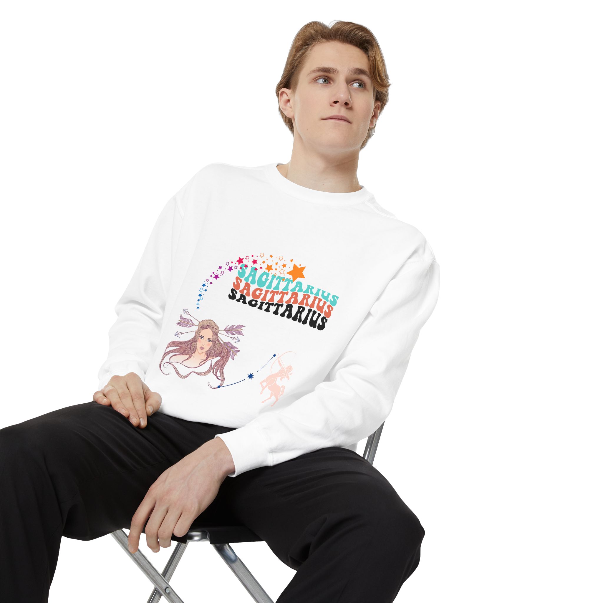 Horoscope Unisex Sweatshirt, Zodiac Sign T-Shirt Designs, Astrology Gift, Celestial Clothing, Star Sign Apparel, Cosmic Jumper - Image 7