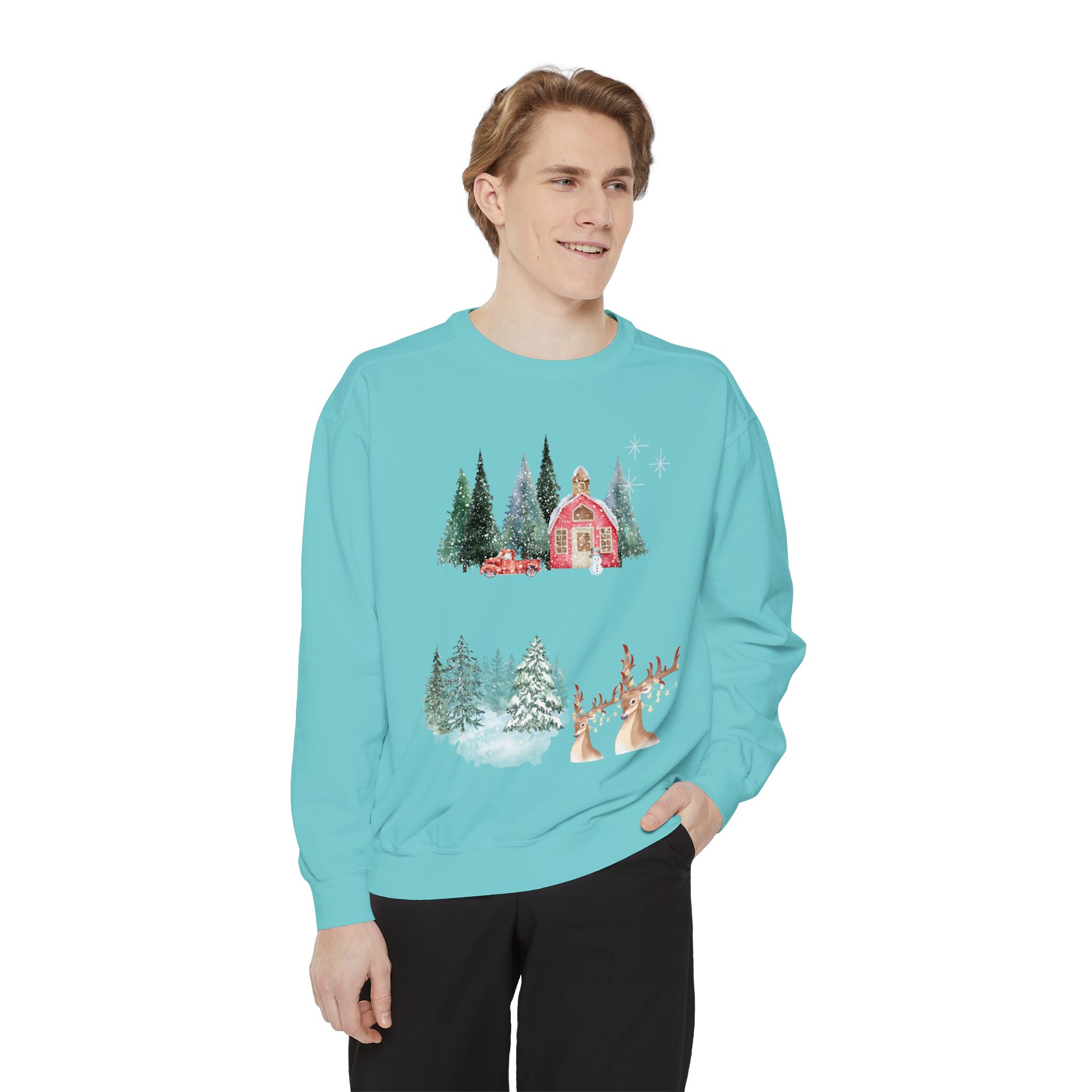 Christmas Jumper Unisex Sweatshirt, Holiday Festive Pullover, Xmas Winter Clothing, Comfy Oversized Sweater, Gift for Him Her, Cozy Seasonal - Image 11