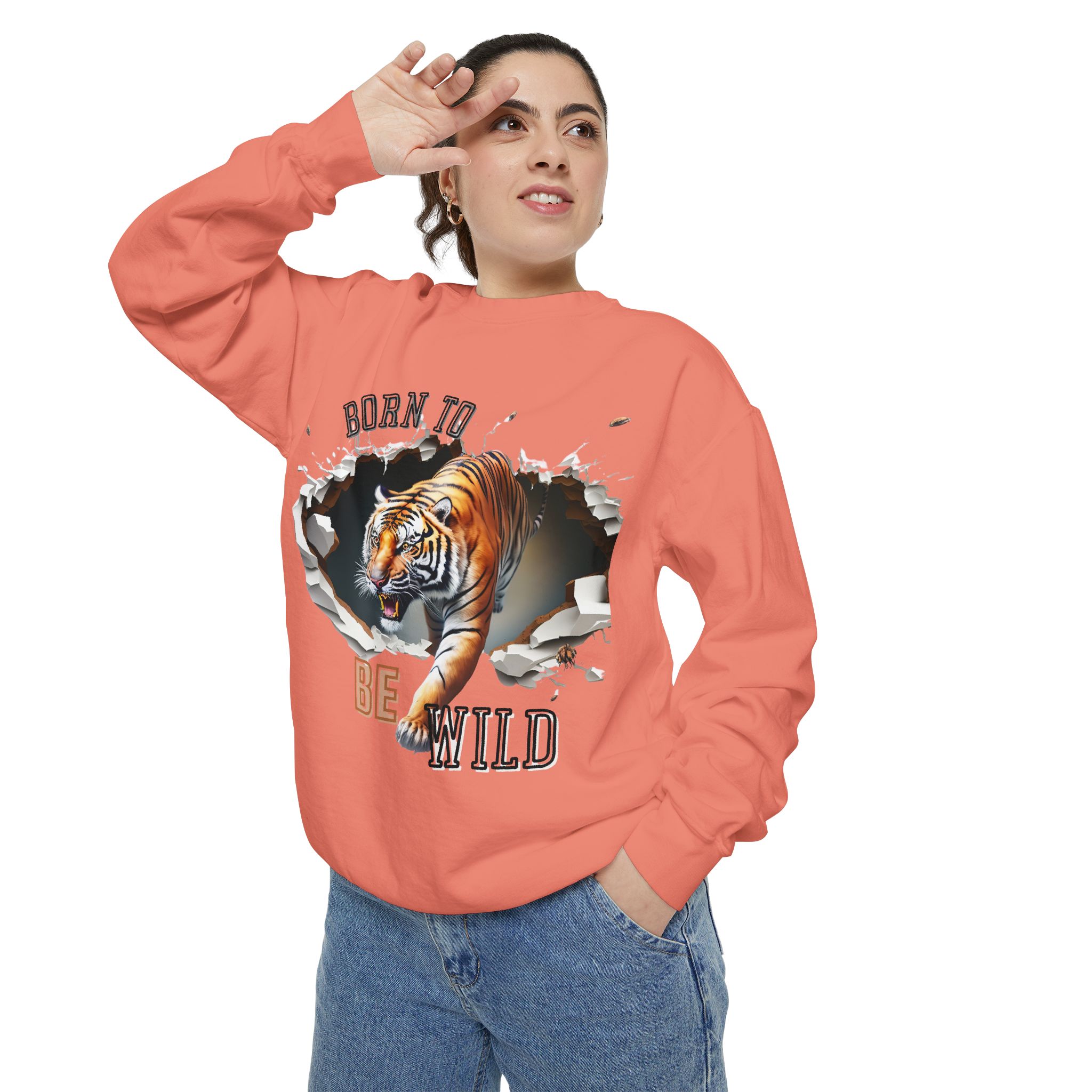 Lovely Big Cat designs on Sweatshirt - Image 16