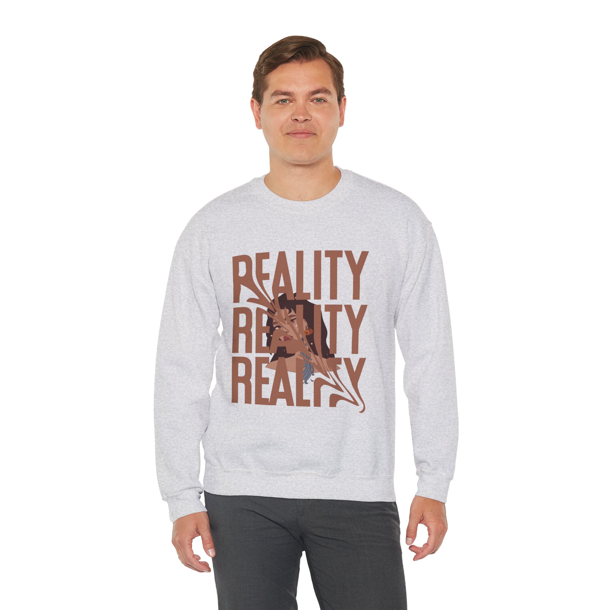 Reality T Shirt Inspiration Crewneck Sweatshirt - Unisex, Heavy Blend, Casual Clothes, Graphic Tee Gift, Men Women Fashion, Funny Shirt - Image 18