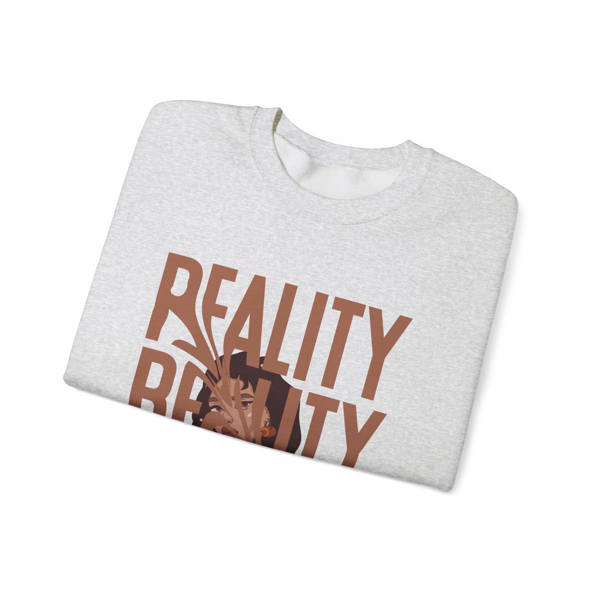 Reality T Shirt Inspiration Crewneck Sweatshirt - Unisex, Heavy Blend, Casual Clothes, Graphic Tee Gift, Men Women Fashion, Funny Shirt - Image 15