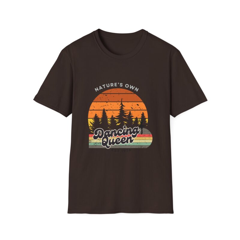 Retro Dancing Queen T-Shirt, Vintage Dance Party Tee, Customizable 70s Disco Shirt, Unisex Softstyle Top, Boho Groovy Tee