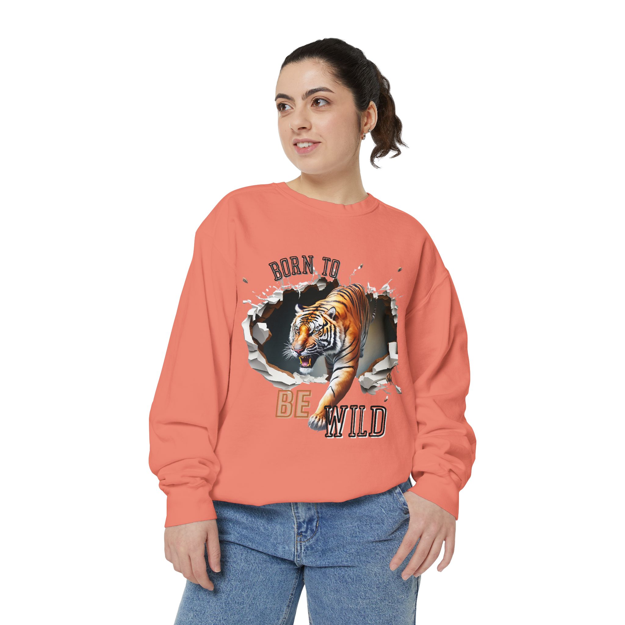 Lovely Big Cat designs on Sweatshirt - Image 13