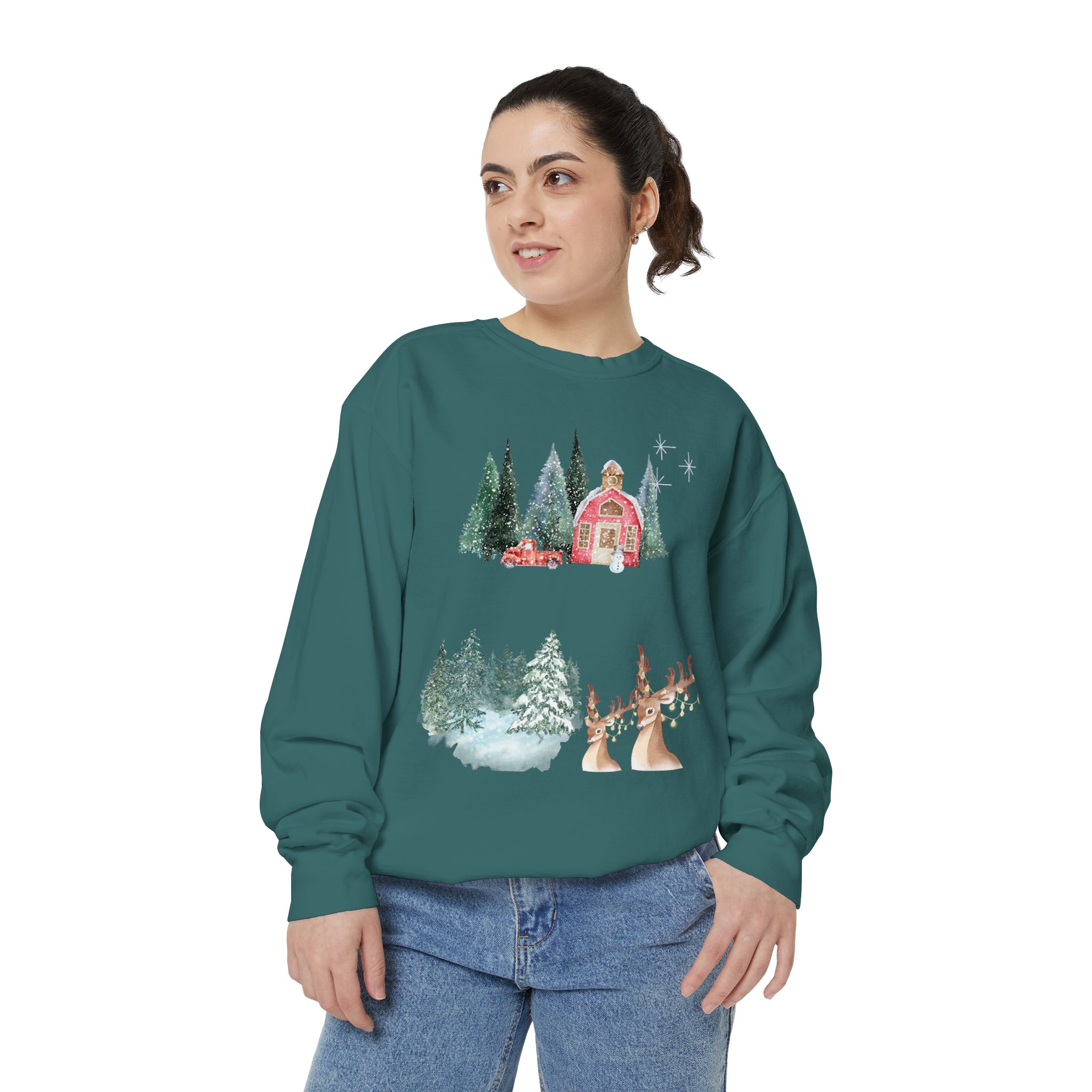 Christmas Jumper Unisex Sweatshirt, Holiday Festive Pullover, Xmas Winter Clothing, Comfy Oversized Sweater, Gift for Him Her, Cozy Seasonal - Image 29