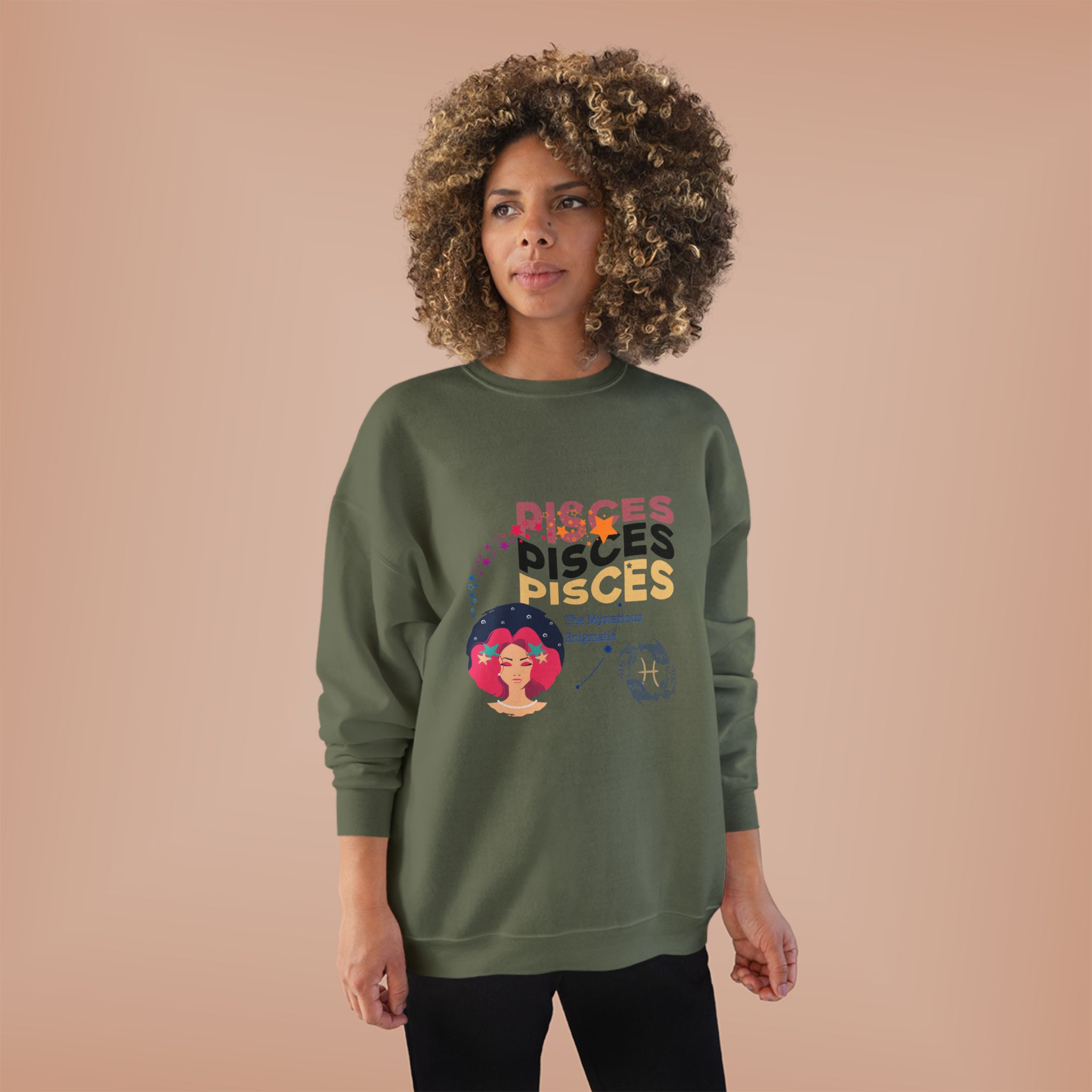 Zodiac Sweatshirt, Astrology Crewneck, Horoscope Jumper, Zodiac Sign Top, Astrology Lover Gift, Eco-Friendly Sweatshirt - Image 8