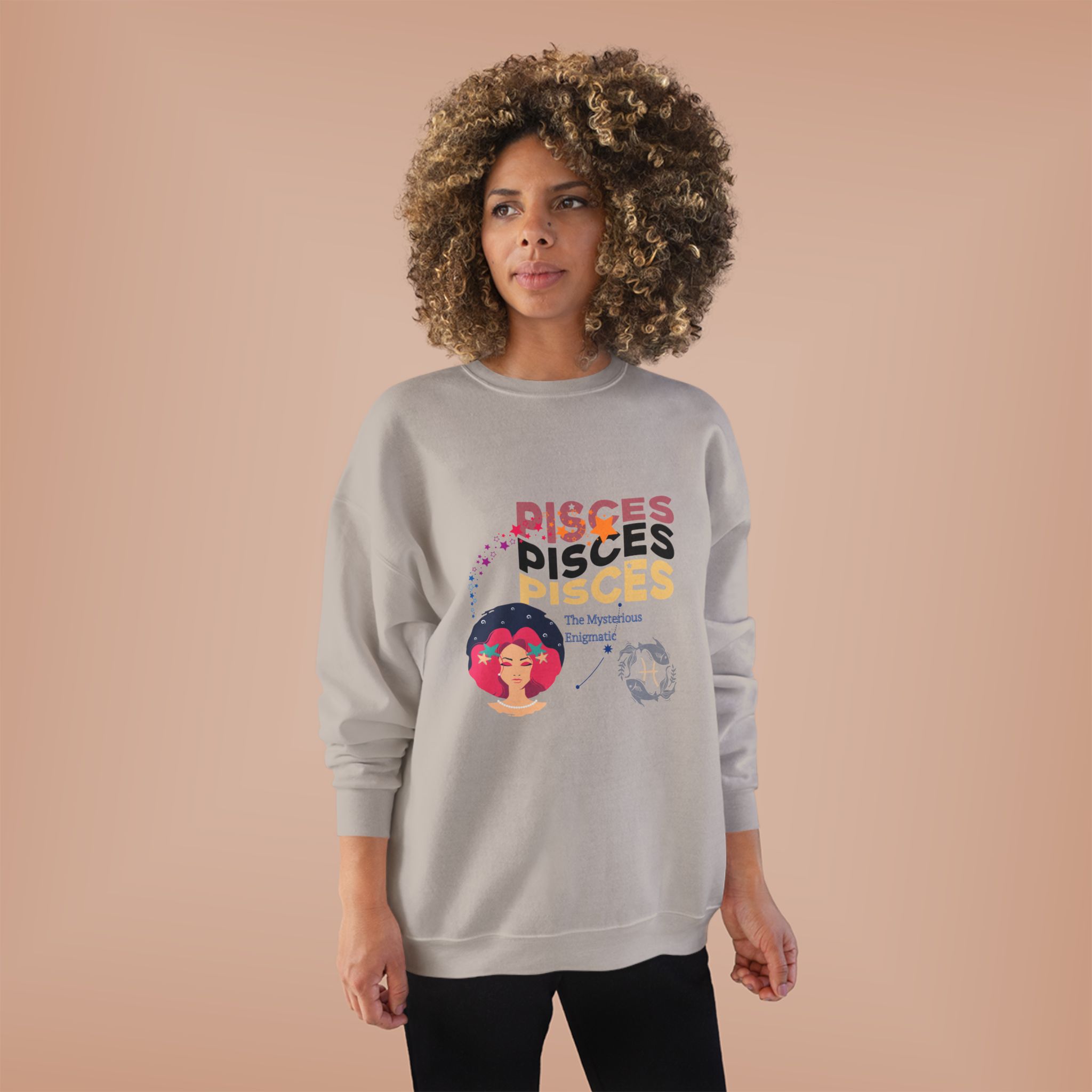 Zodiac Sweatshirt, Astrology Crewneck, Horoscope Jumper, Zodiac Sign Top, Astrology Lover Gift, Eco-Friendly Sweatshirt - Image 3