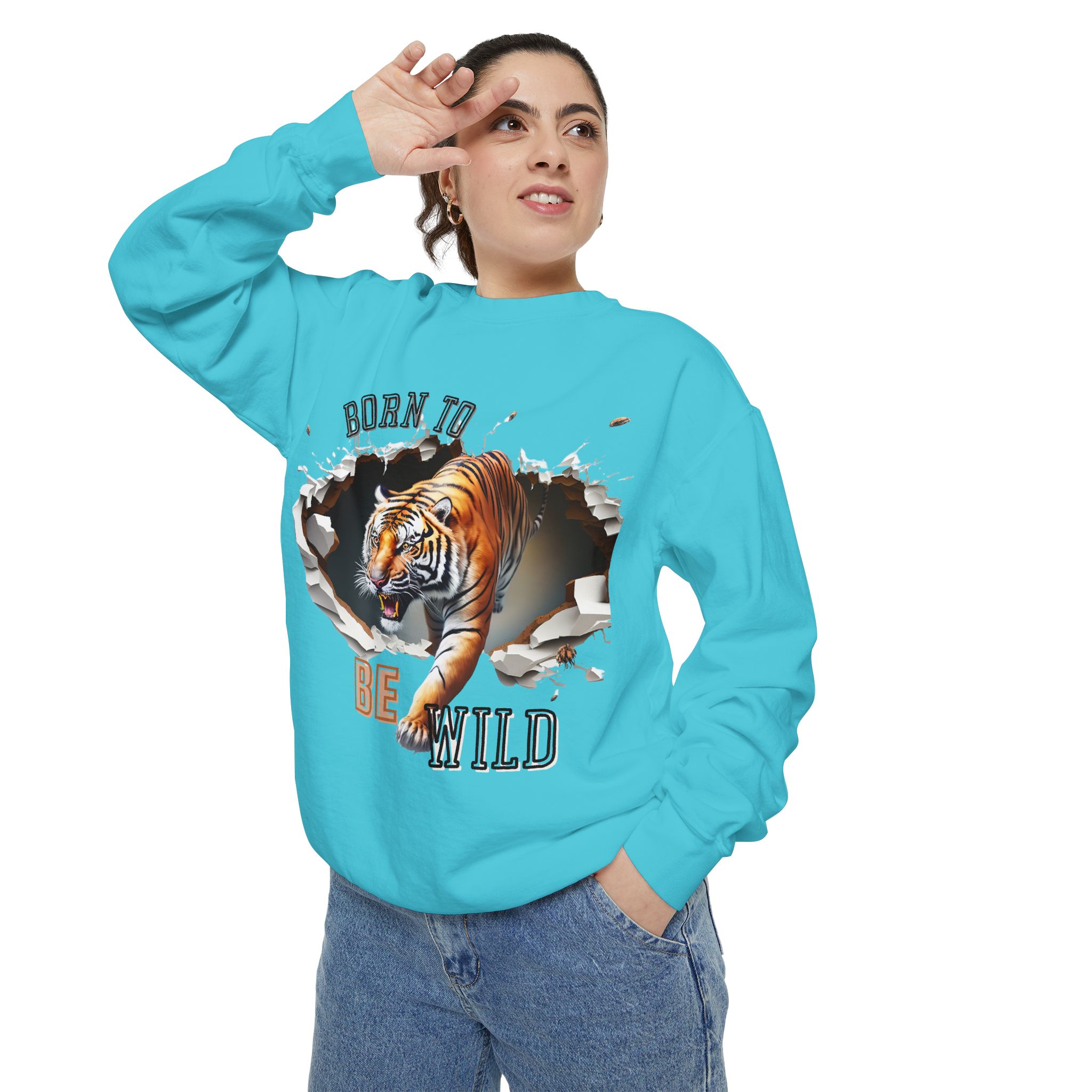 Lovely Big Cat designs on Sweatshirt - Image 40