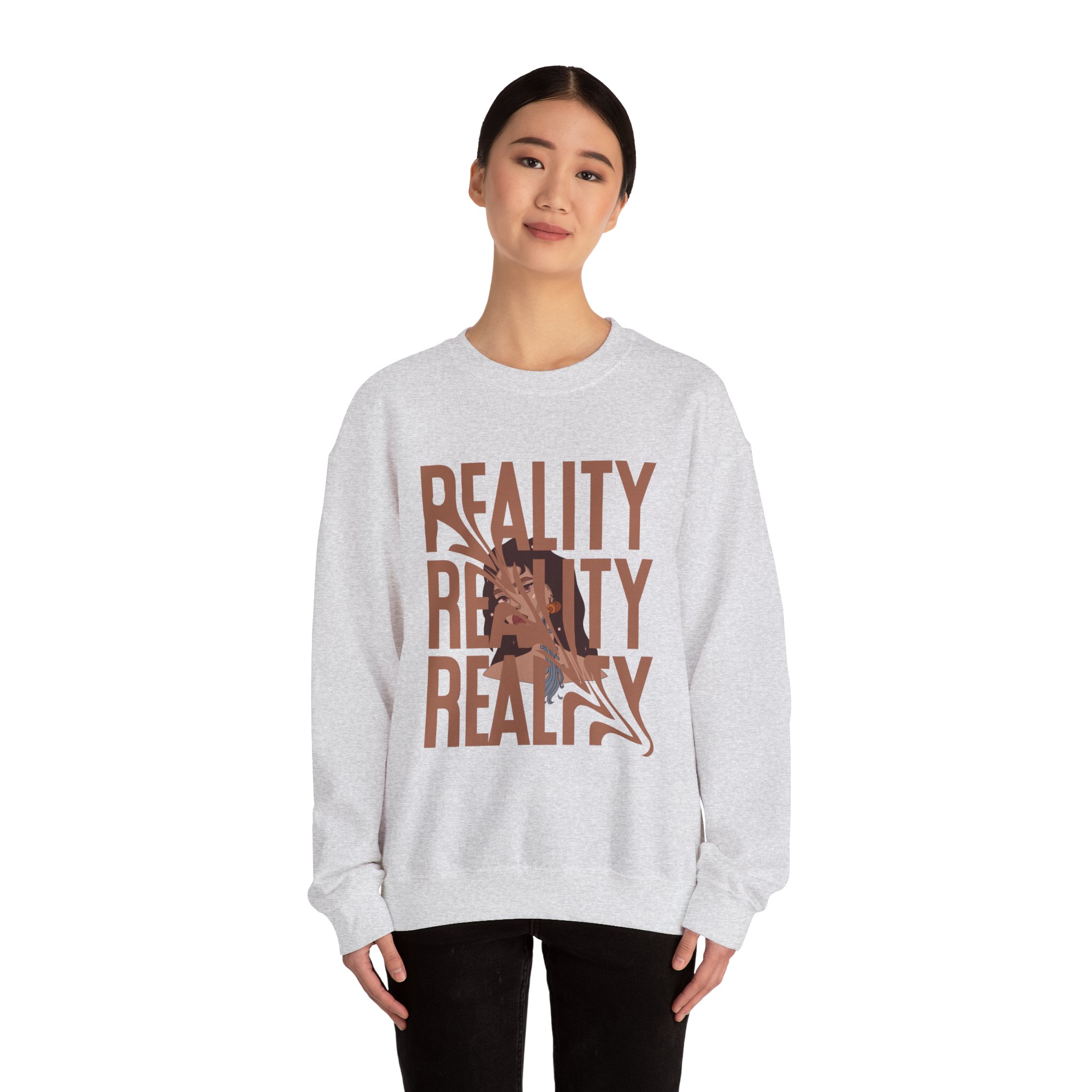 Reality T Shirt Inspiration Crewneck Sweatshirt - Unisex, Heavy Blend, Casual Clothes, Graphic Tee Gift, Men Women Fashion, Funny Shirt - Image 16