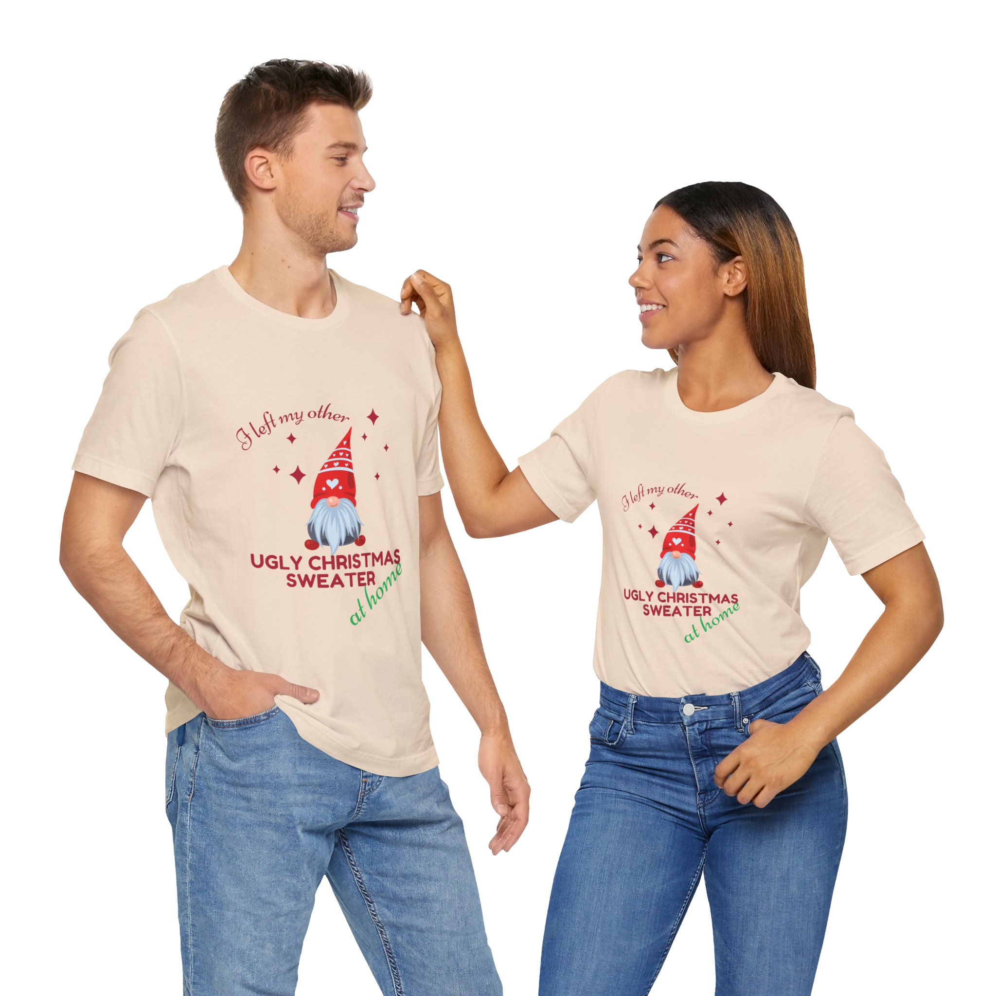 Christmas Querky Unisex Tee Shirt, Holiday Graphic Top, Festive Xmas Clothing, Funny Winter Apparel, Novelty Printed T-Shirt - Image 54