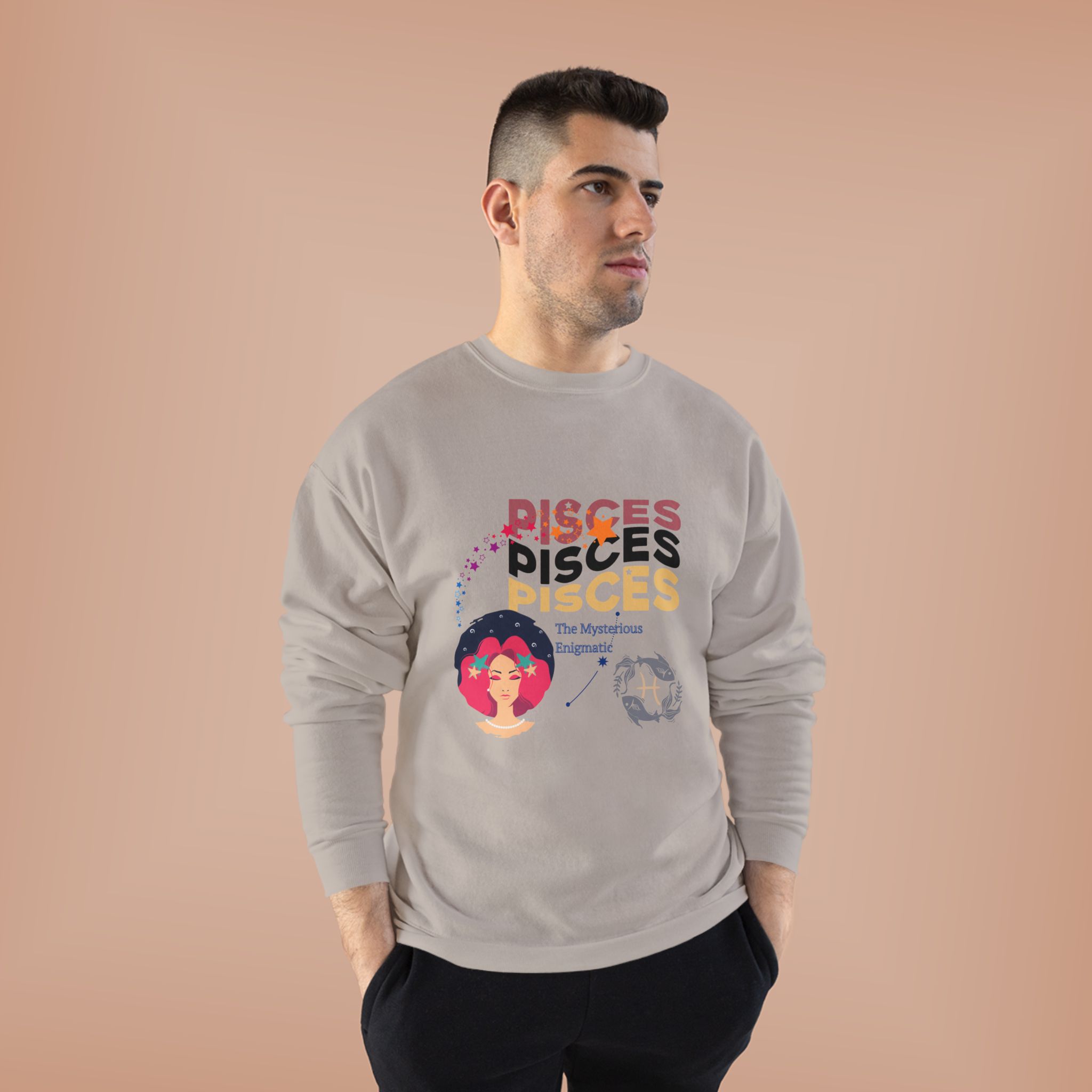 Zodiac Sweatshirt, Astrology Crewneck, Horoscope Jumper, Zodiac Sign Top, Astrology Lover Gift, Eco-Friendly Sweatshirt - Image 4