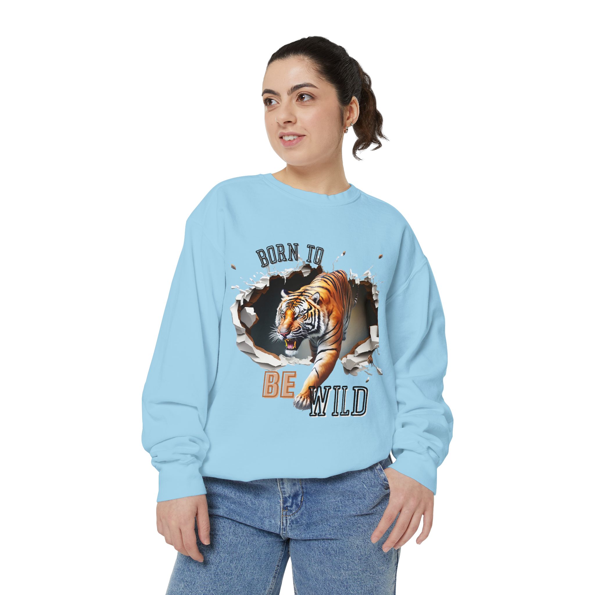 Lovely Big Cat designs on Sweatshirt - Image 45