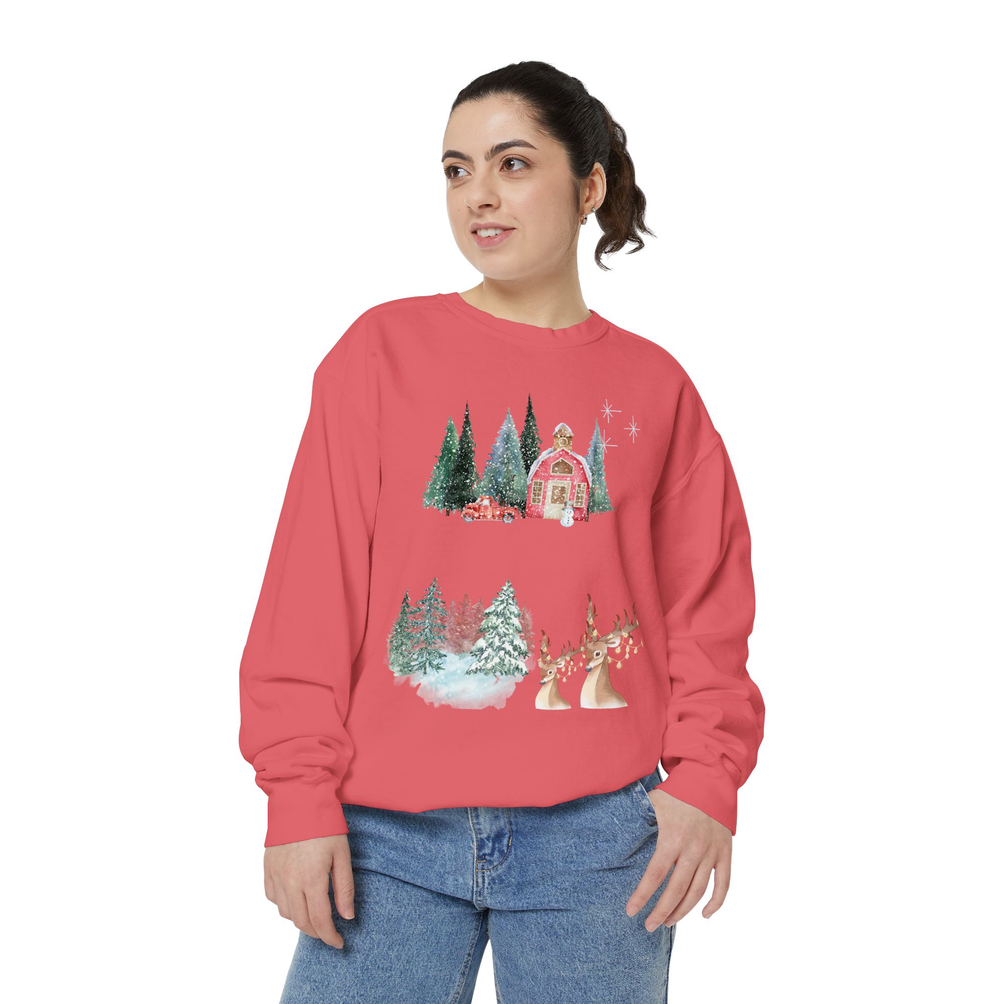 Christmas Jumper Unisex Sweatshirt, Holiday Festive Pullover, Xmas Winter Clothing, Comfy Oversized Sweater, Gift for Him Her, Cozy Seasonal - Image 45