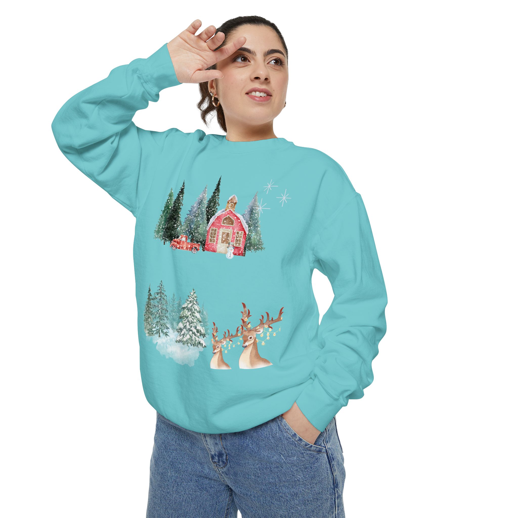 Christmas Jumper Unisex Sweatshirt, Holiday Festive Pullover, Xmas Winter Clothing, Comfy Oversized Sweater, Gift for Him Her, Cozy Seasonal - Image 16