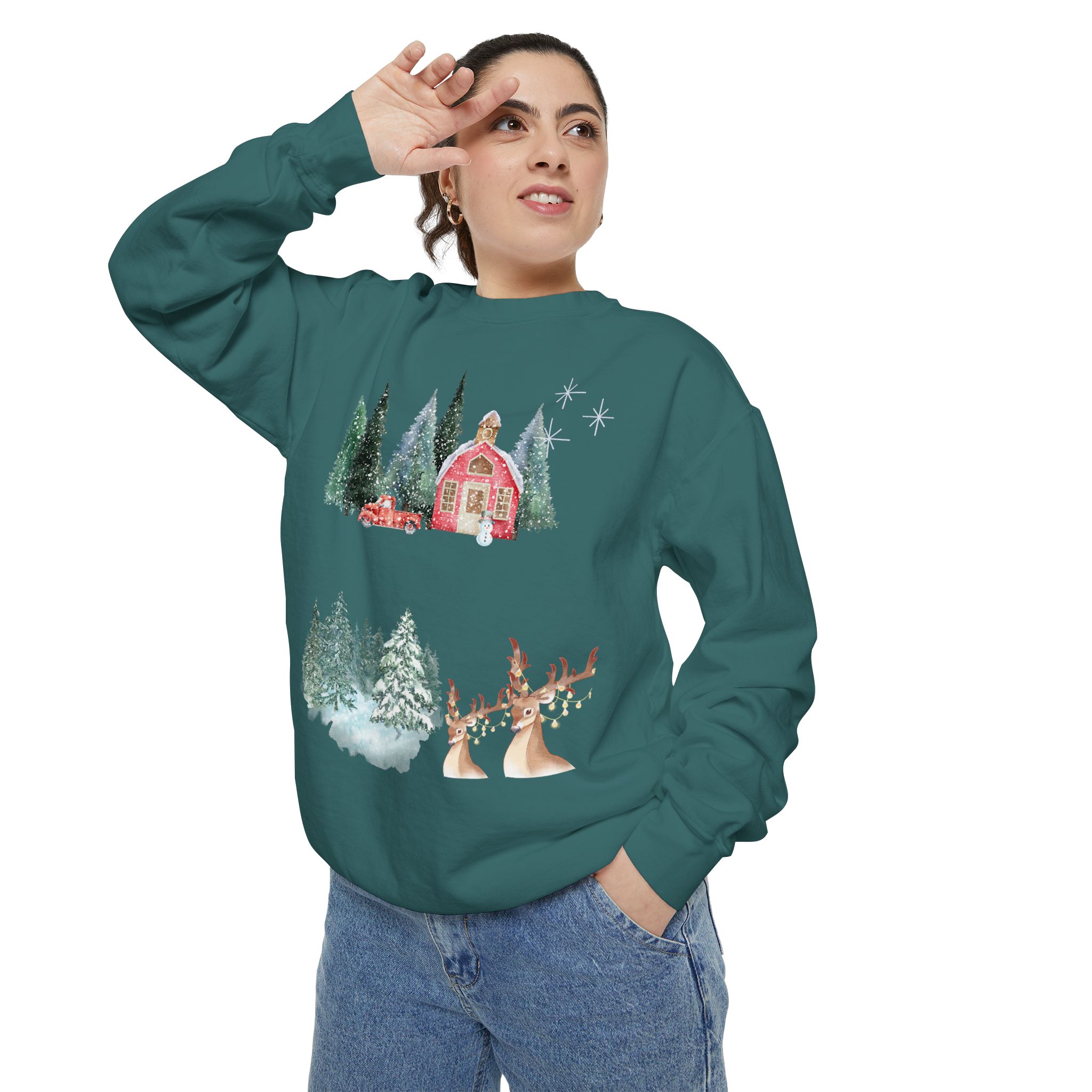 Christmas Jumper Unisex Sweatshirt, Holiday Festive Pullover, Xmas Winter Clothing, Comfy Oversized Sweater, Gift for Him Her, Cozy Seasonal - Image 32