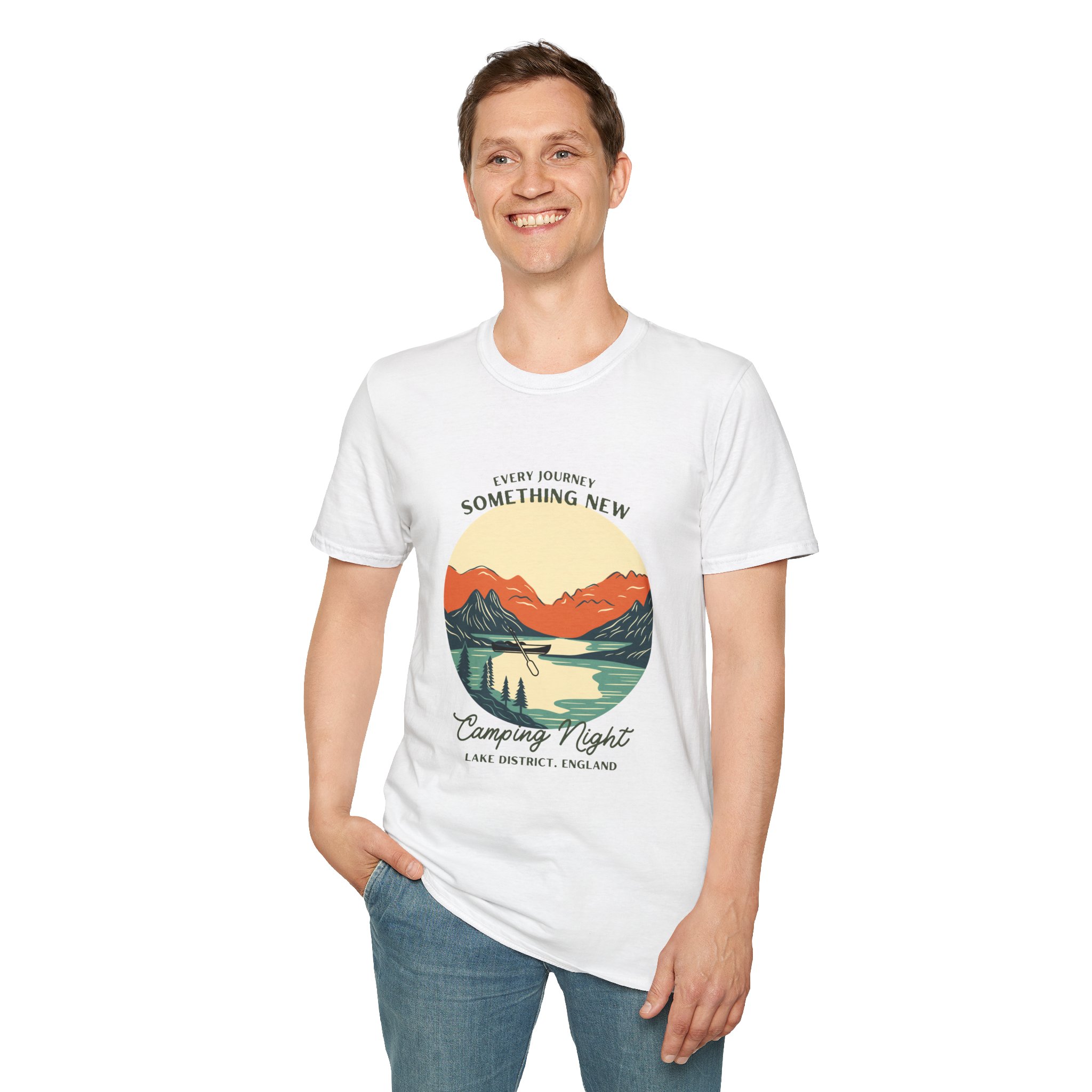Lake District Camping Ideas T-Shirt, Outdoor Adventure Tee, Nature Lover Gift, Hiking Shirt, Camping Trip Apparel - Image 7