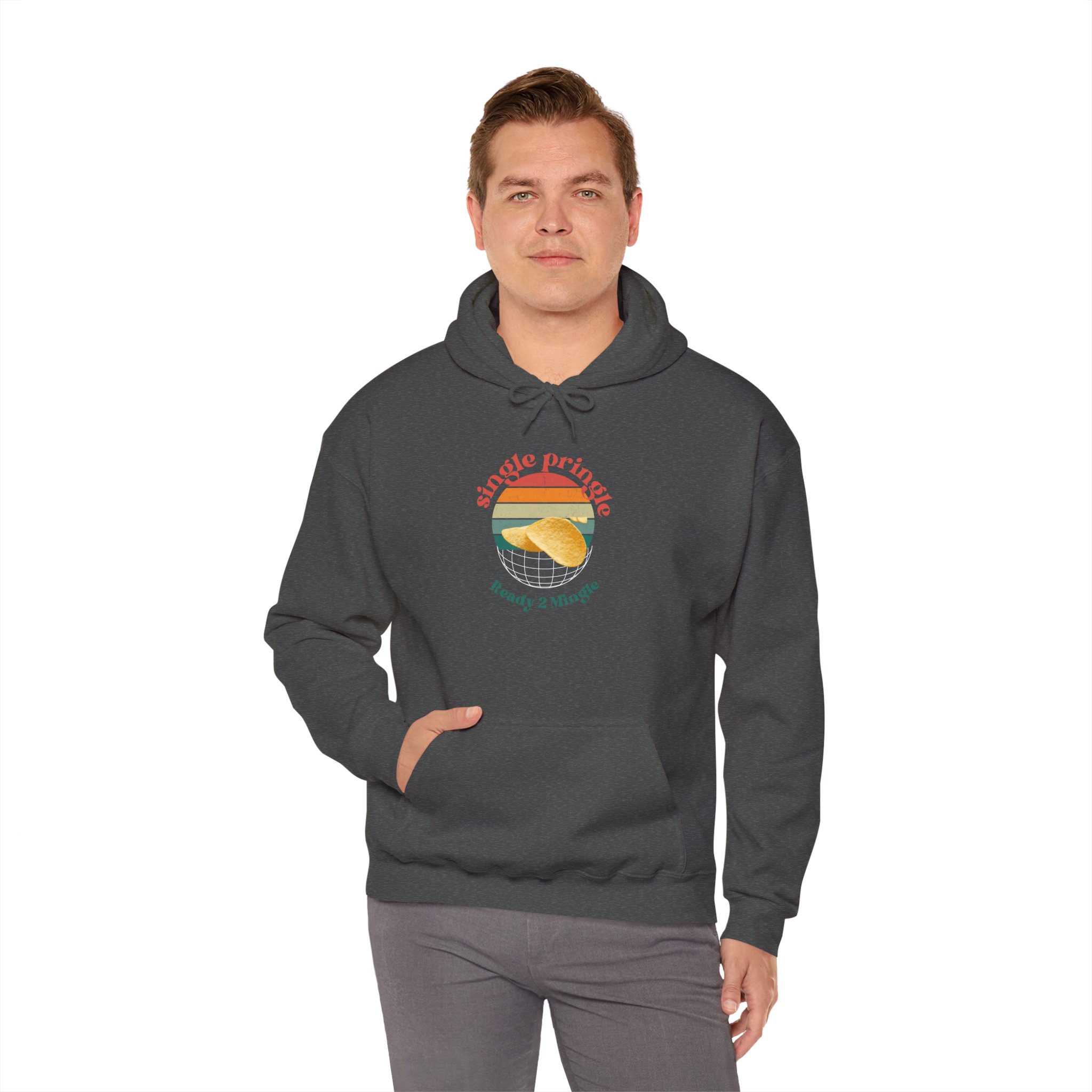 Single and ready to mingle Hoodie, dating theme men women's jumper, funny tee shirt idea, relationship humor apparel, couples outfit gift, - Image 48