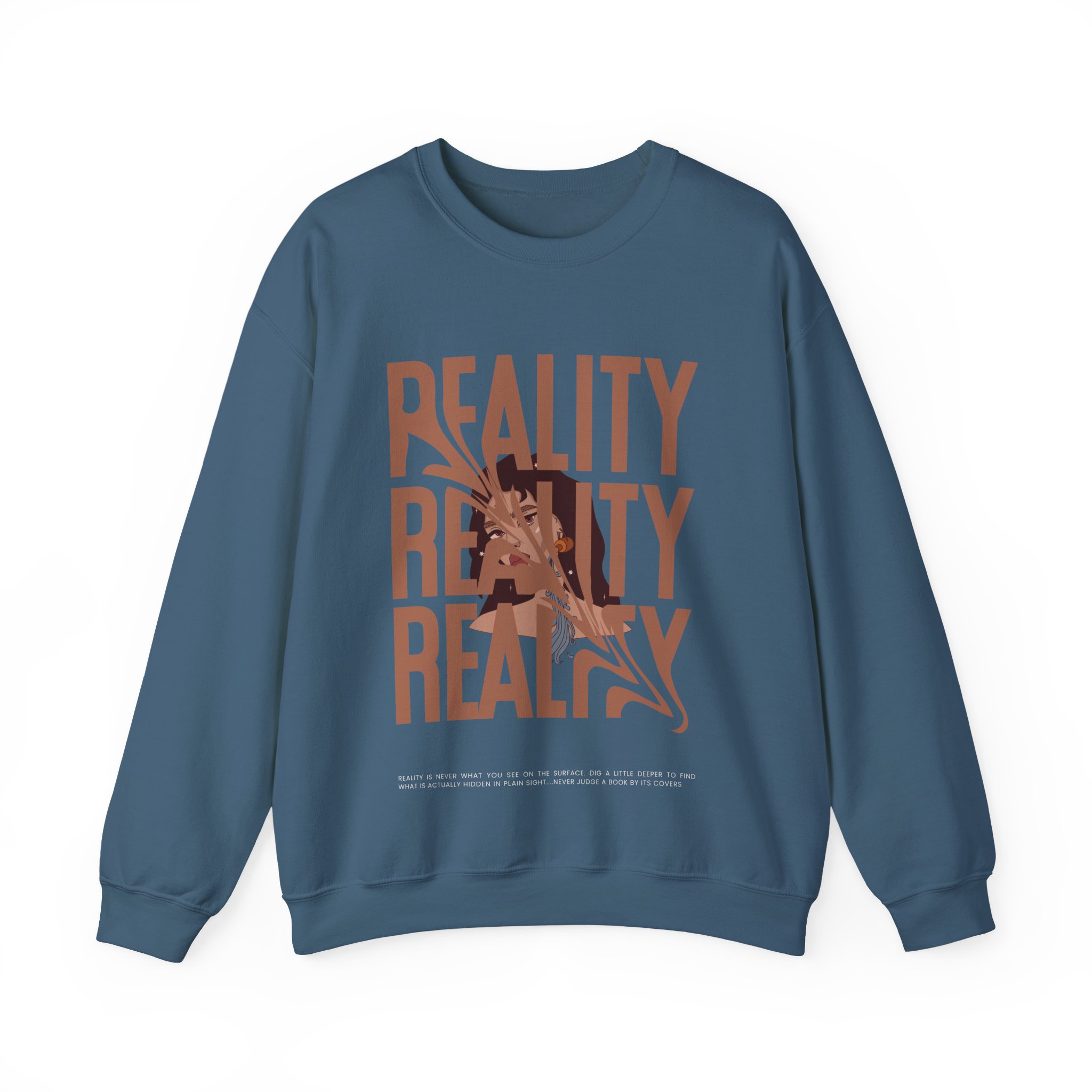 Reality T Shirt Inspiration Crewneck Sweatshirt - Unisex, Heavy Blend, Casual Clothes, Graphic Tee Gift, Men Women Fashion, Funny Shirt - Image 61