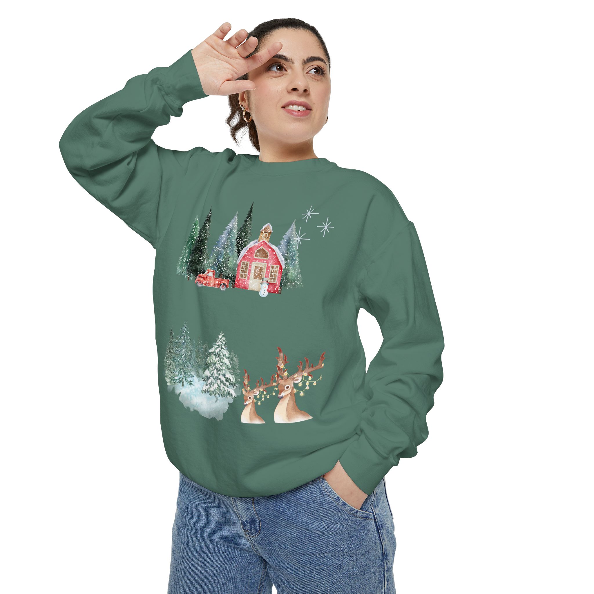 Christmas Jumper Unisex Sweatshirt, Holiday Festive Pullover, Xmas Winter Clothing, Comfy Oversized Sweater, Gift for Him Her, Cozy Seasonal - Image 24