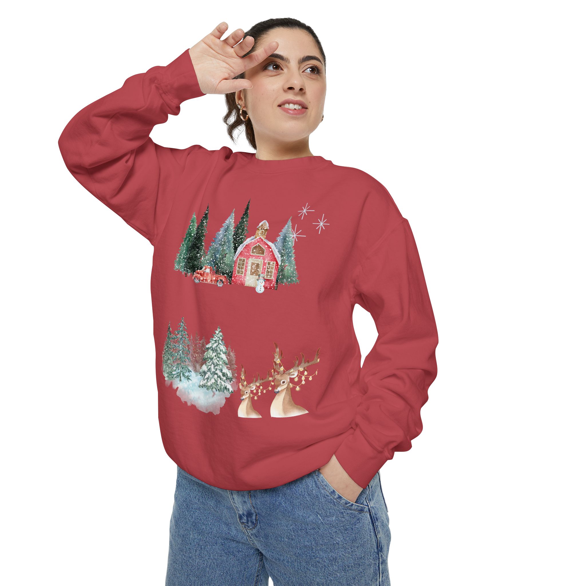 Christmas Jumper Unisex Sweatshirt, Holiday Festive Pullover, Xmas Winter Clothing, Comfy Oversized Sweater, Gift for Him Her, Cozy Seasonal - Image 56