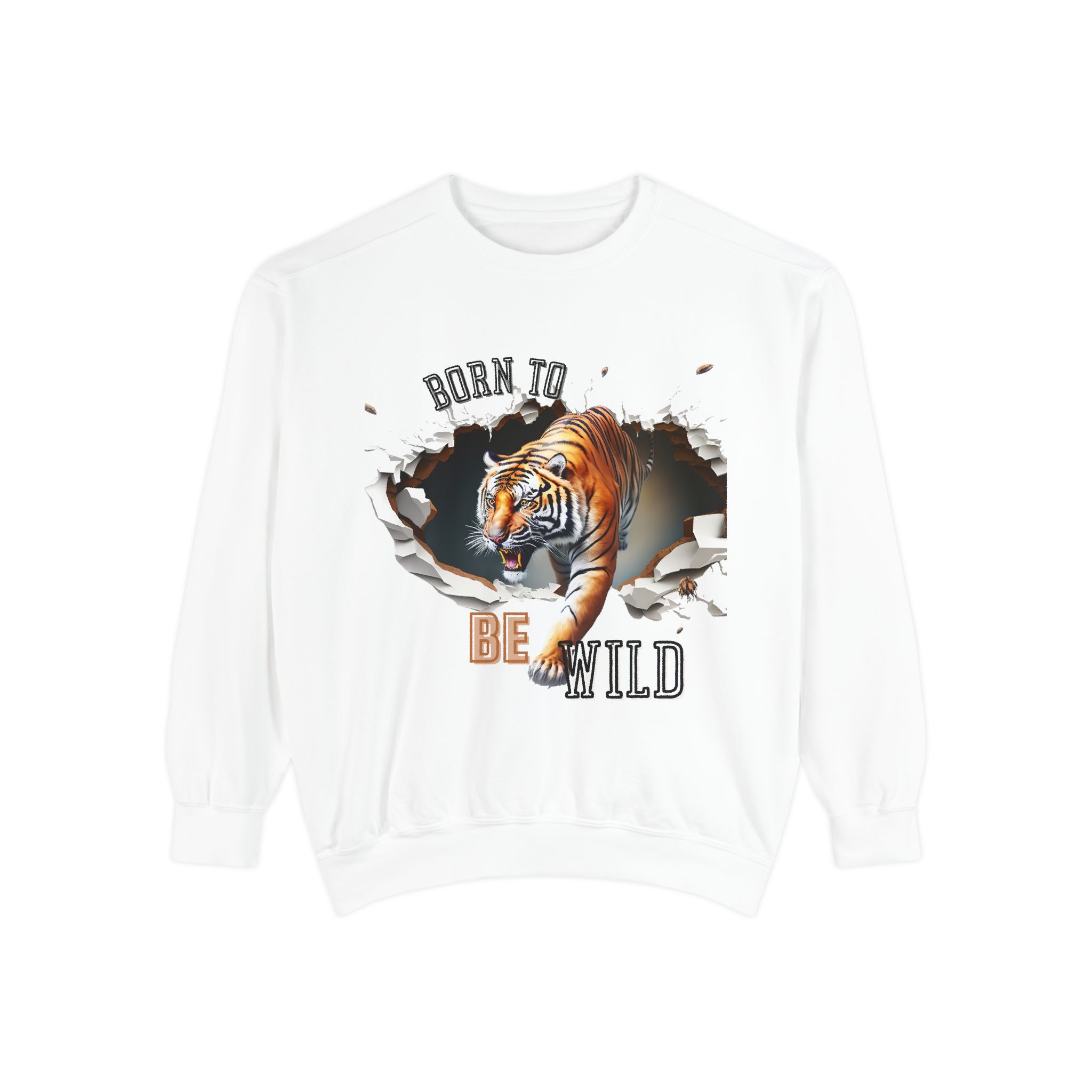 Lovely Big Cat designs on Sweatshirt