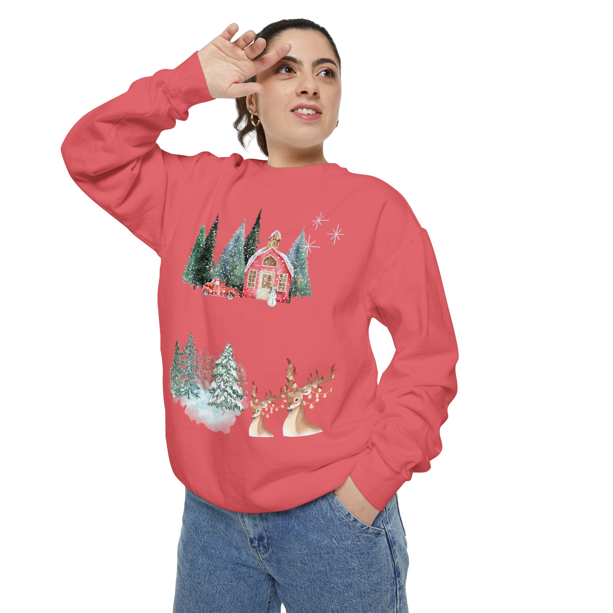 Christmas Jumper Unisex Sweatshirt, Holiday Festive Pullover, Xmas Winter Clothing, Comfy Oversized Sweater, Gift for Him Her, Cozy Seasonal - Image 48
