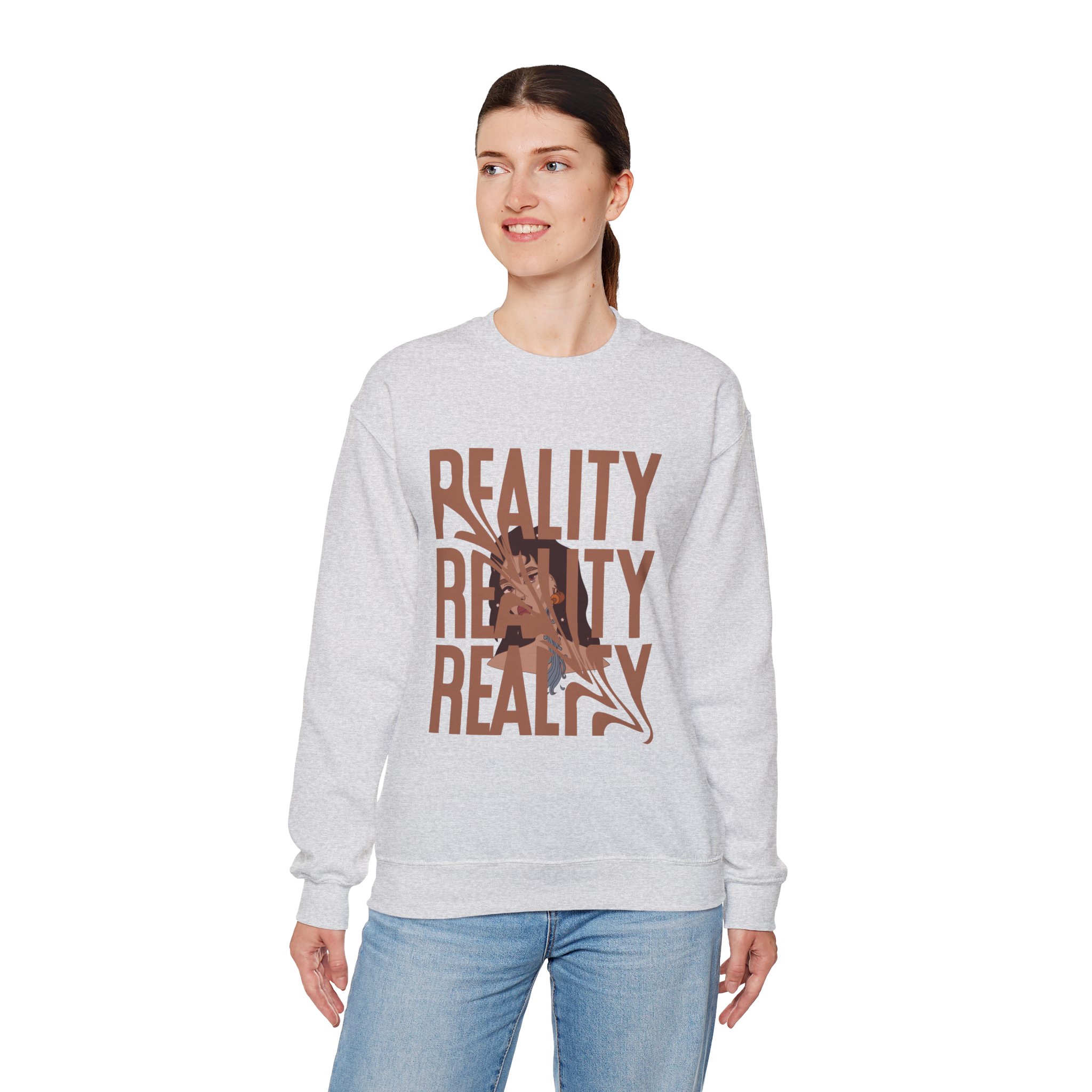 Reality T Shirt Inspiration Crewneck Sweatshirt - Unisex, Heavy Blend, Casual Clothes, Graphic Tee Gift, Men Women Fashion, Funny Shirt - Image 20