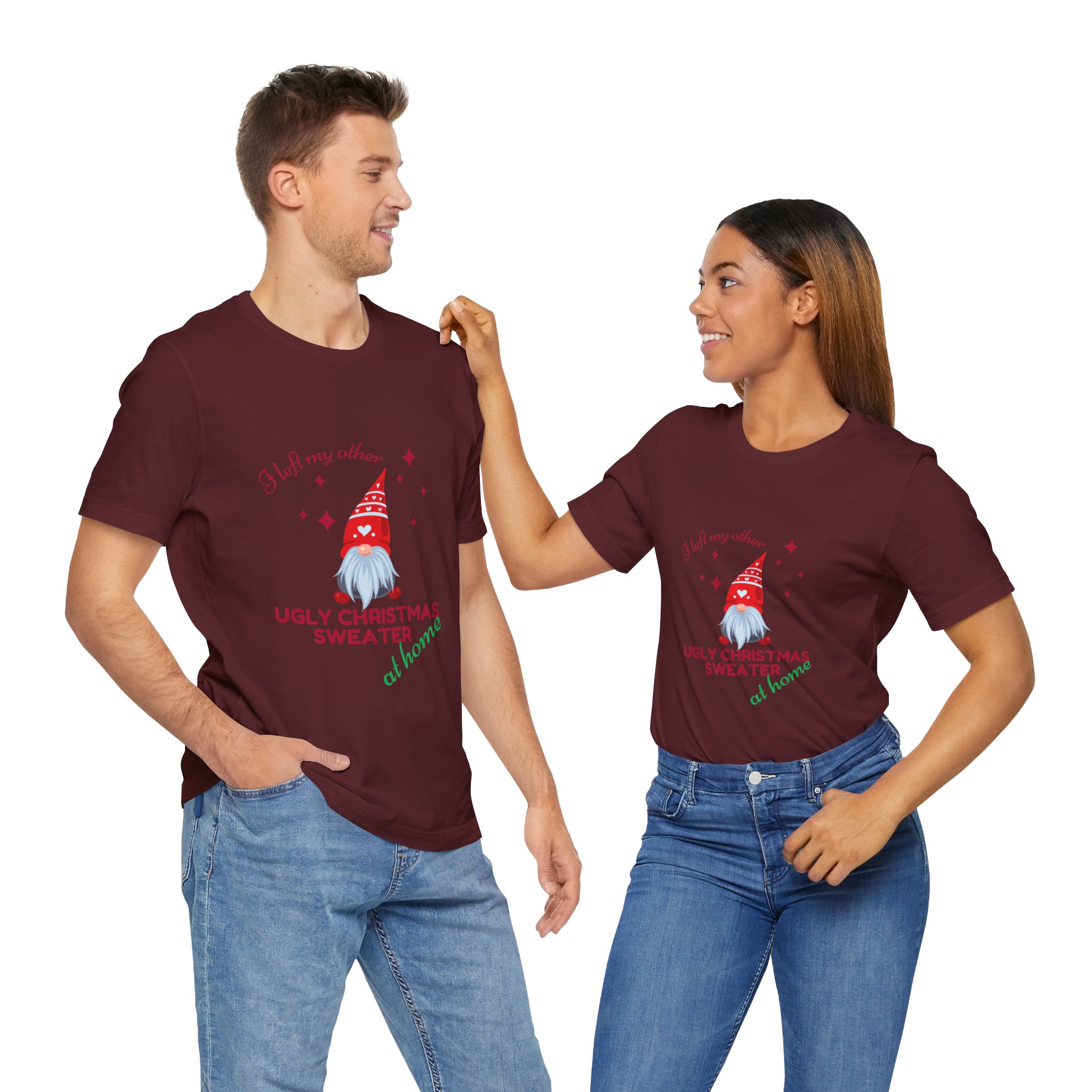 Christmas Querky Unisex Tee Shirt, Holiday Graphic Top, Festive Xmas Clothing, Funny Winter Apparel, Novelty Printed T-Shirt - Image 83